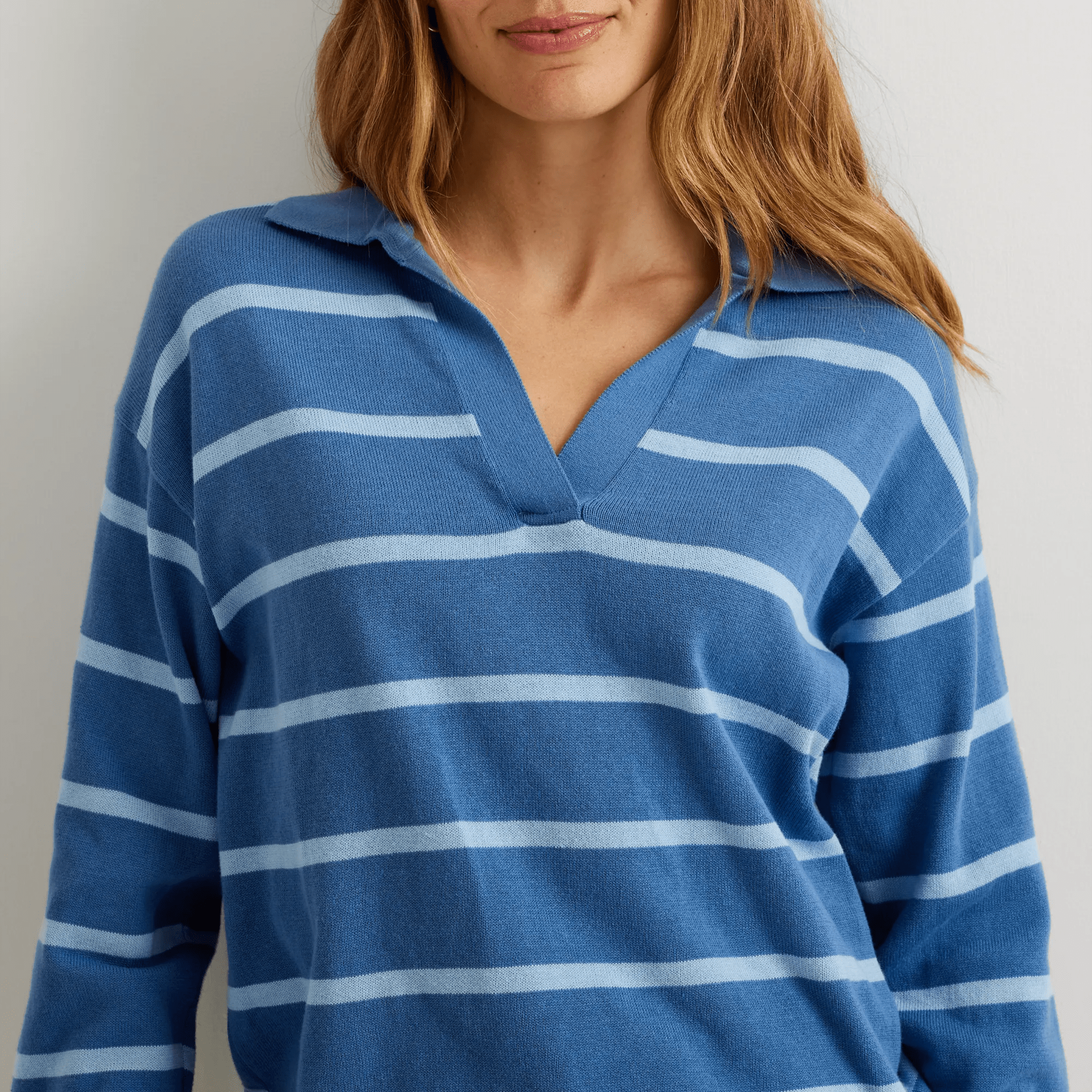 Women's Everyday Johnny Collar Sweater - Image 3