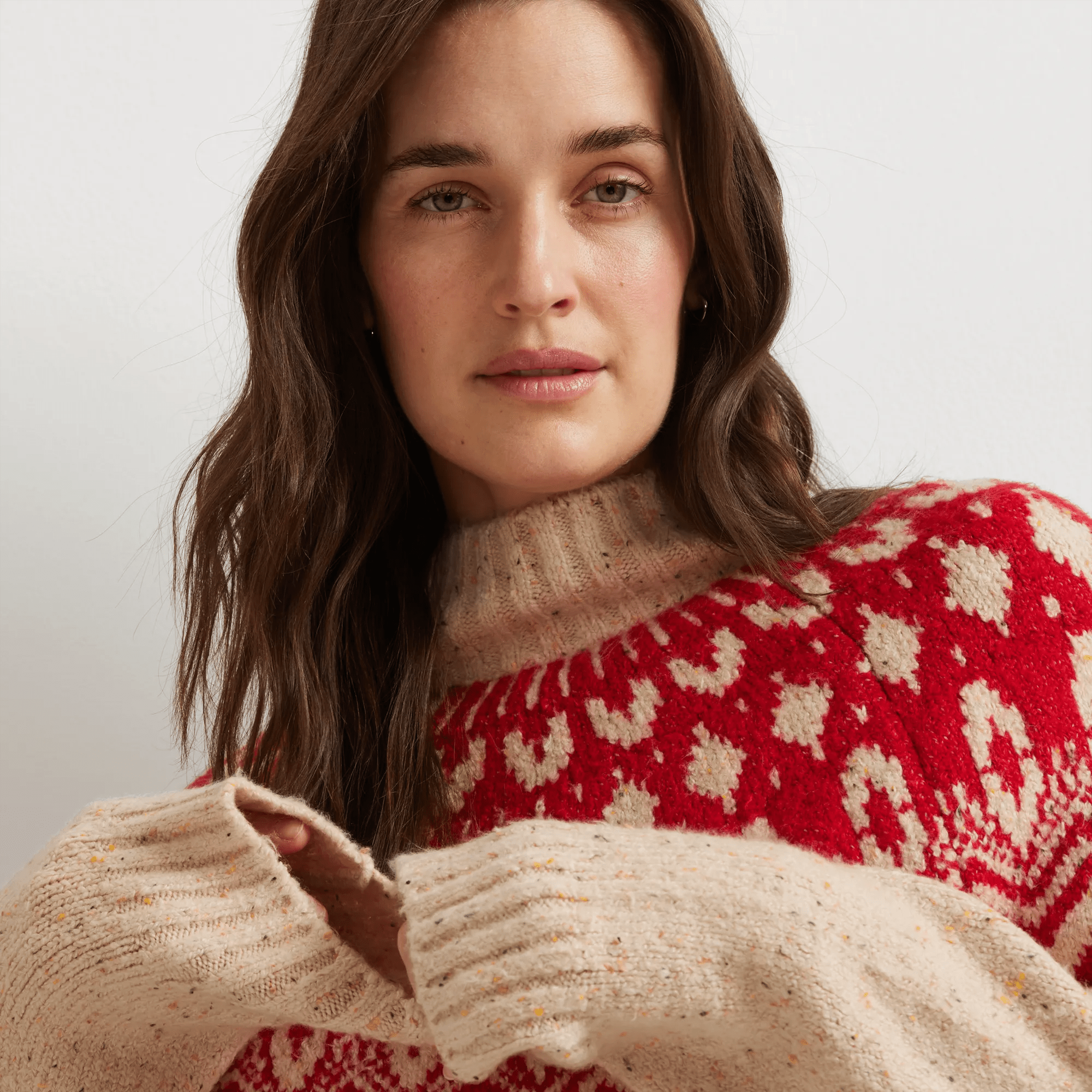 Women's Warm Tidings Mock Neck Sweater - Image 3