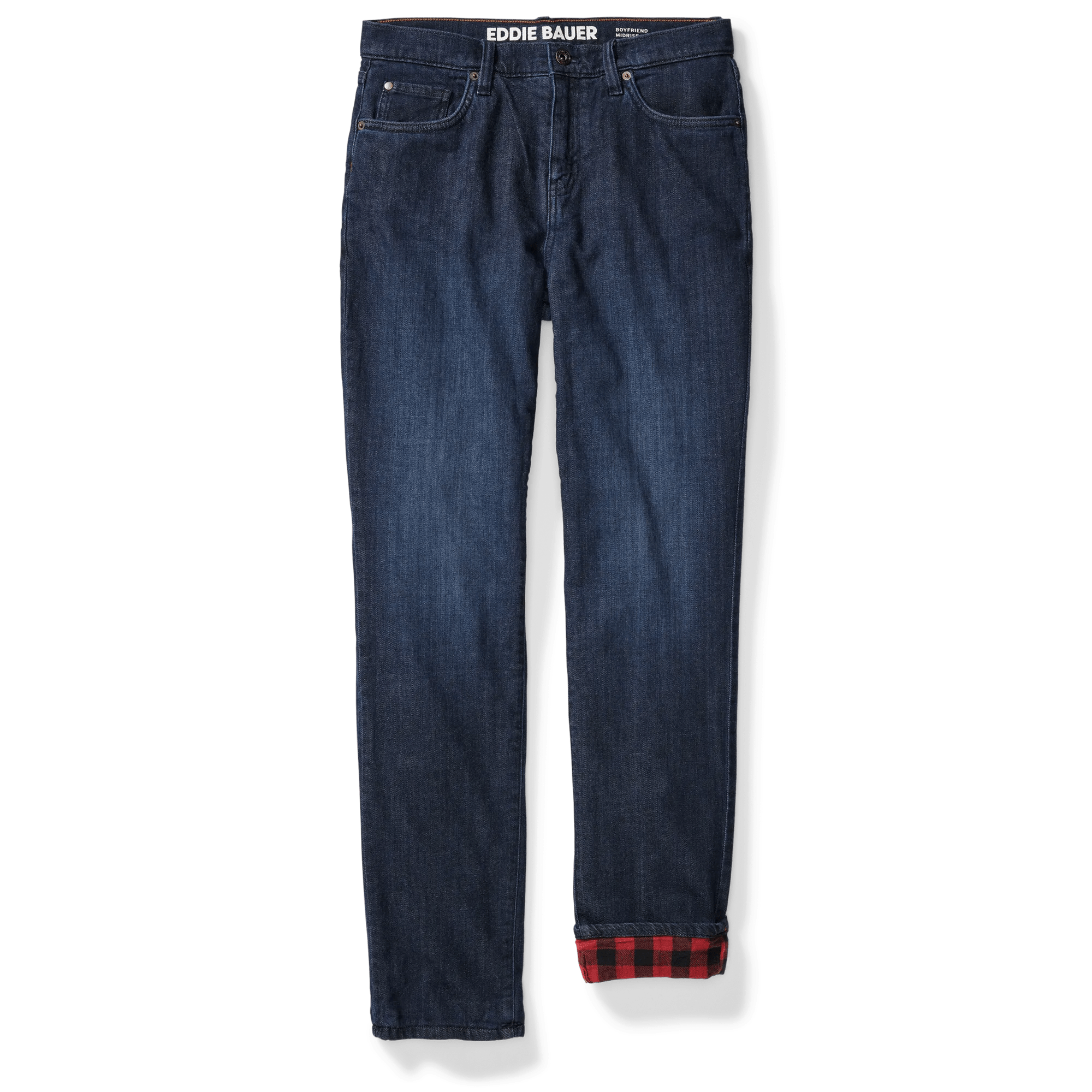 Women's Boyfriend Flannel-Lined Jeans - Image 5