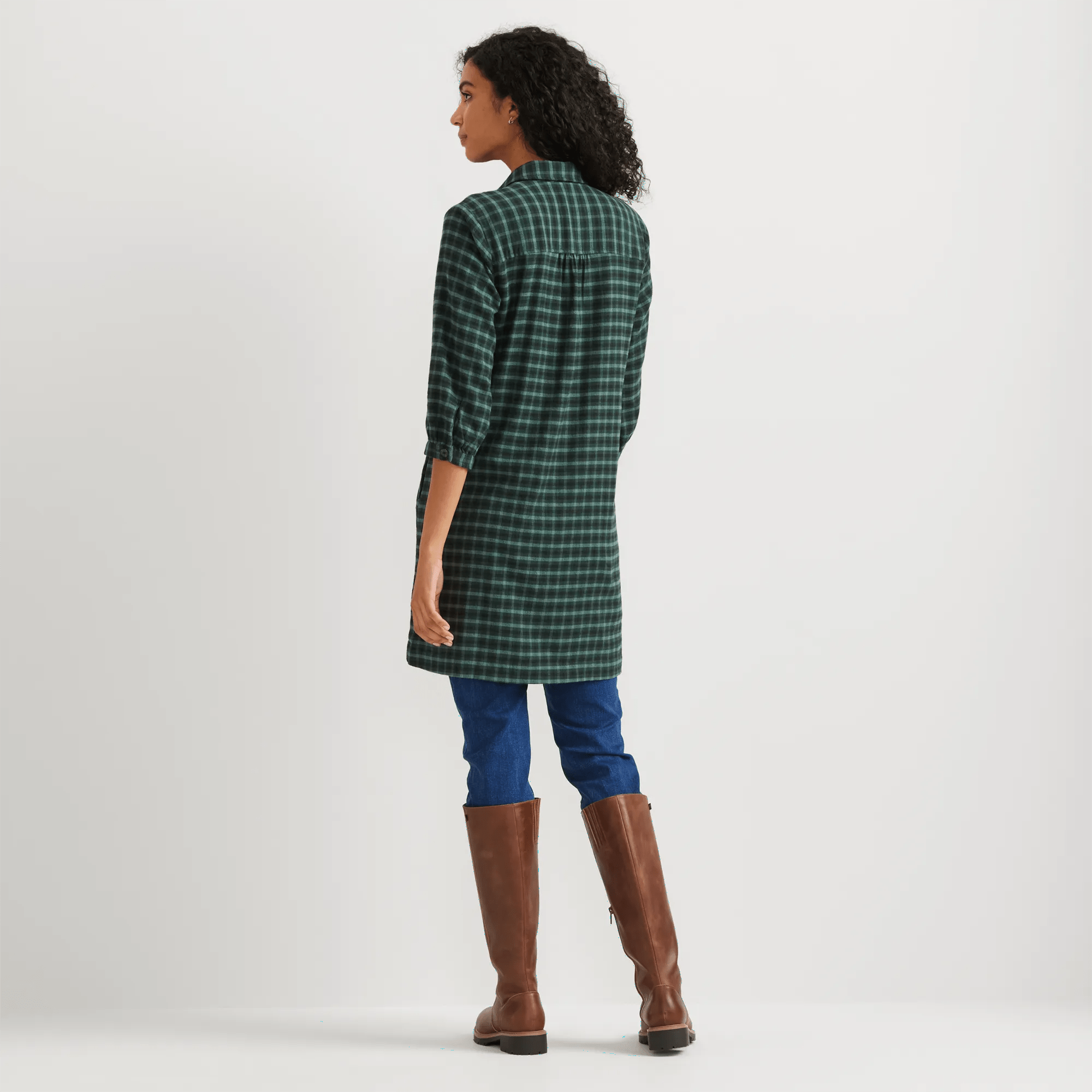 Women's Field Flex Flannel Shirt Dress - Image 2