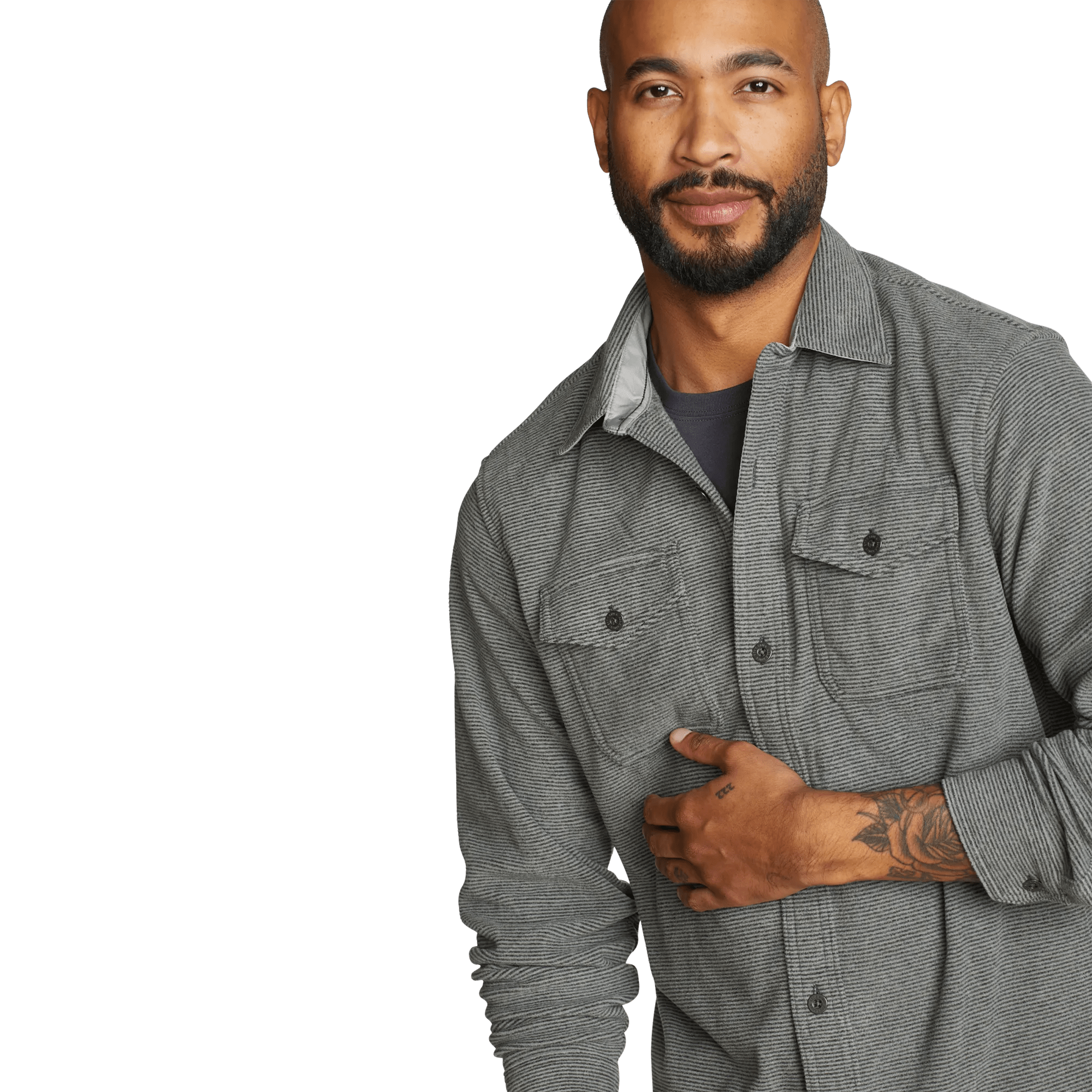 Men's Chutes Microfleece Shirt - Stripe - Image 3
