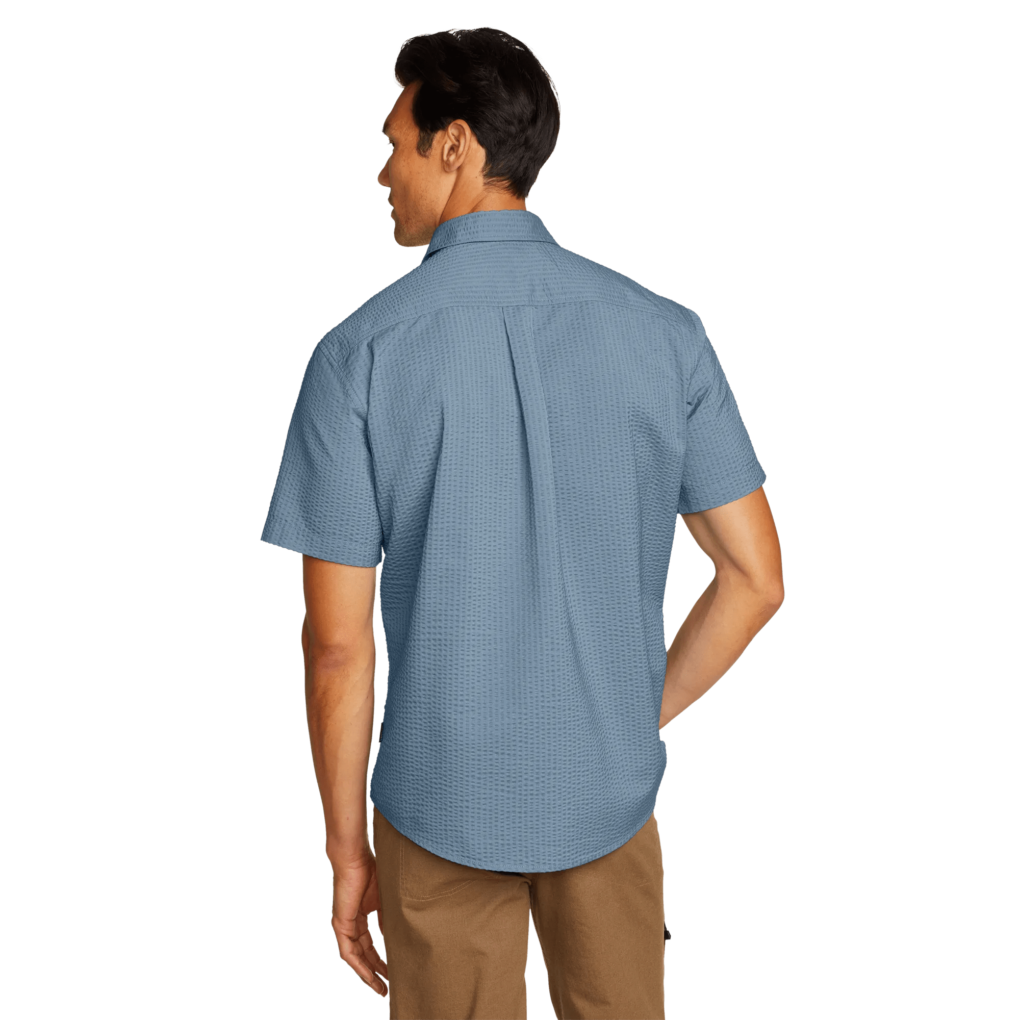 Men's Short-Sleeve Pack It 2.0 Seersucker Shirt - Image 2