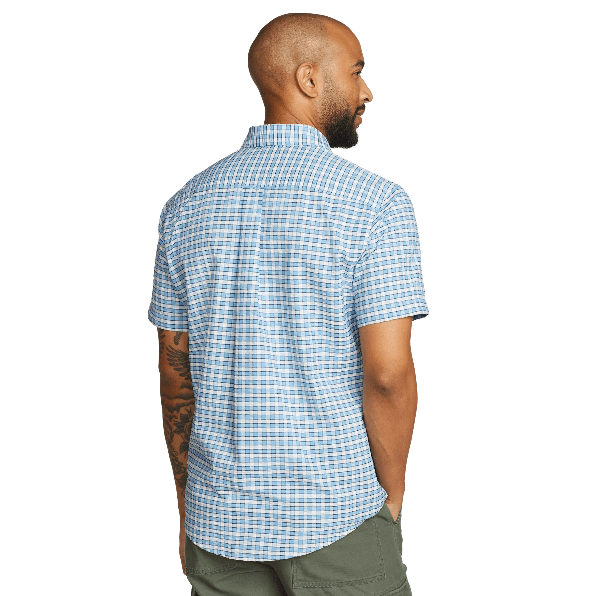 Men's Short-Sleeve Pack It 2.0 Seersucker Shirt - Image 2