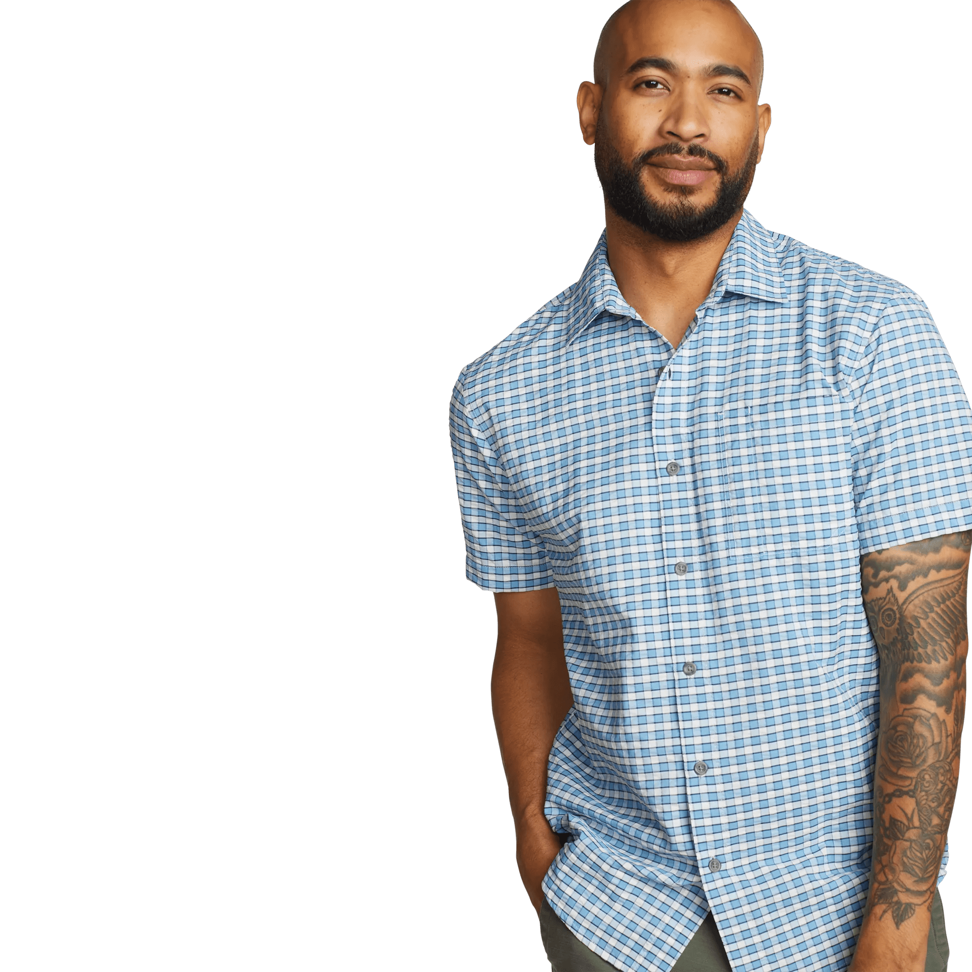 Men's Short-Sleeve Pack It 2.0 Seersucker Shirt - Image 3