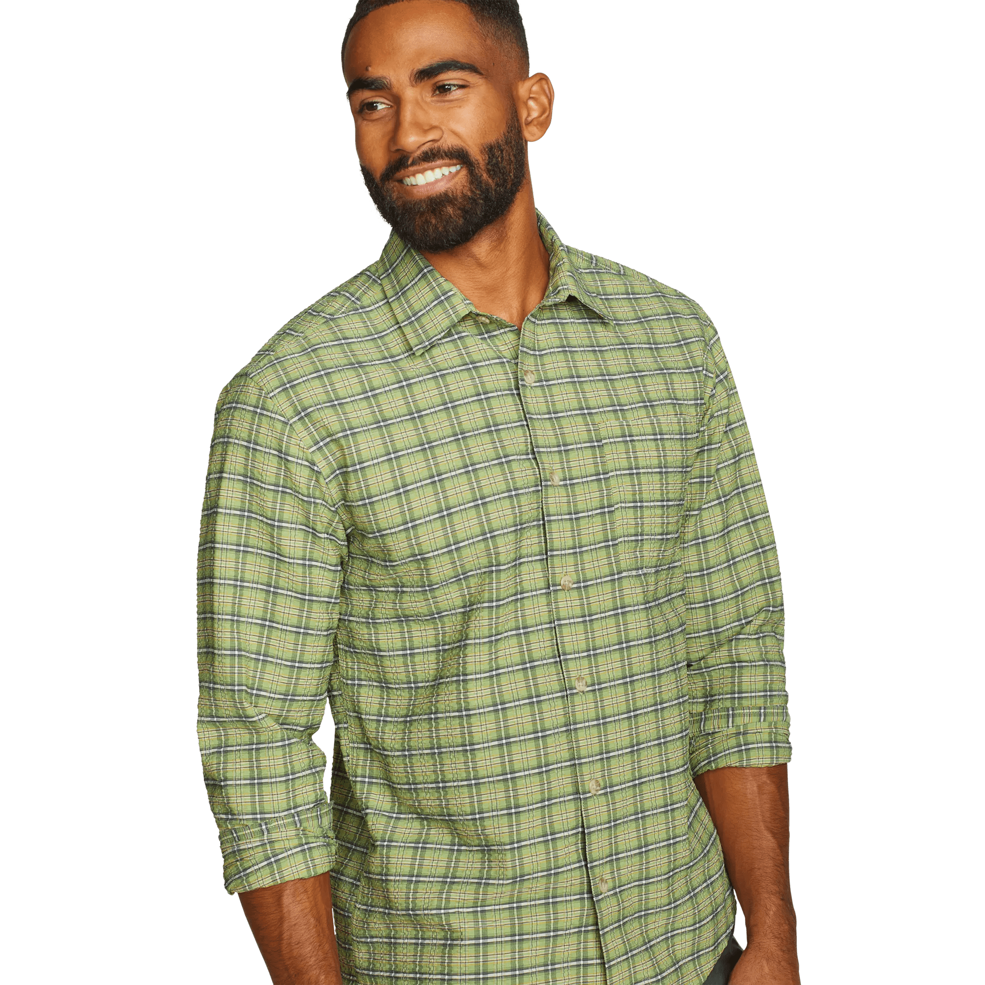 Men's Long-Sleeve Pack It 2.0 Seersucker Shirt - Image 3