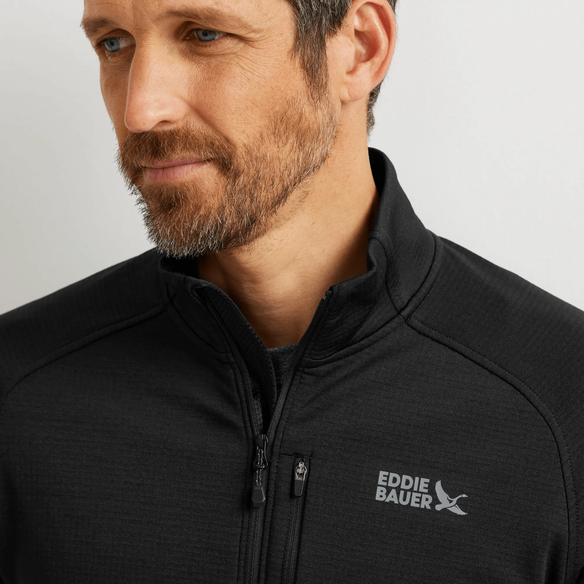 Men's High Route Grid Fleece-Lined 1/2-Zip Pullover - Image 3