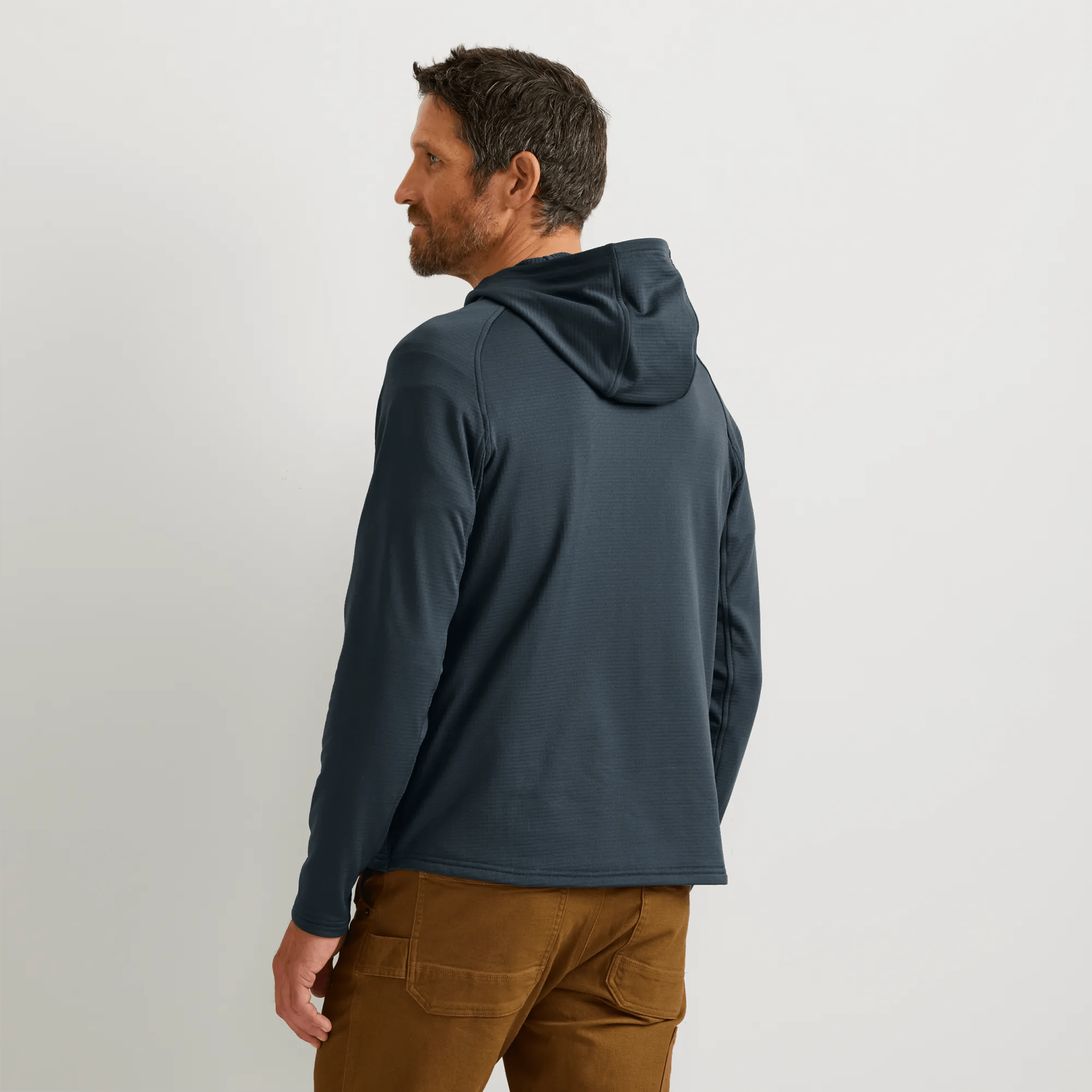 Men's High Route Grid Fleece-Lined Full-Zip Hoodie - Image 2
