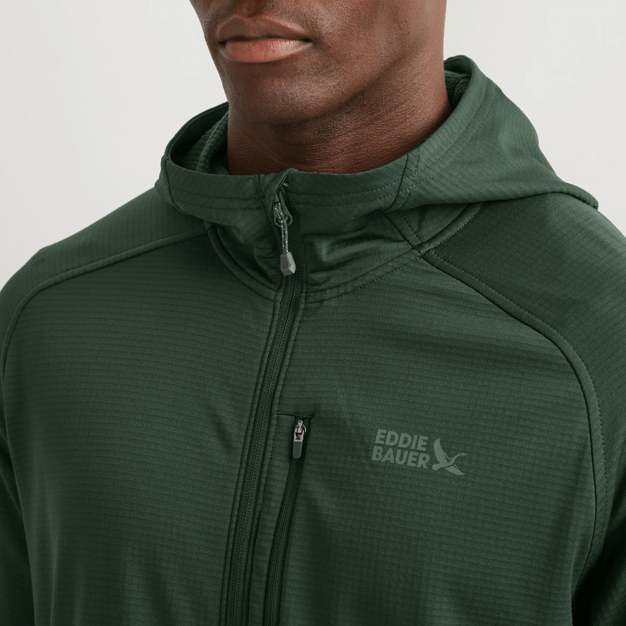 Men's High Route Grid Fleece-Lined Full-Zip Hoodie - Image 3