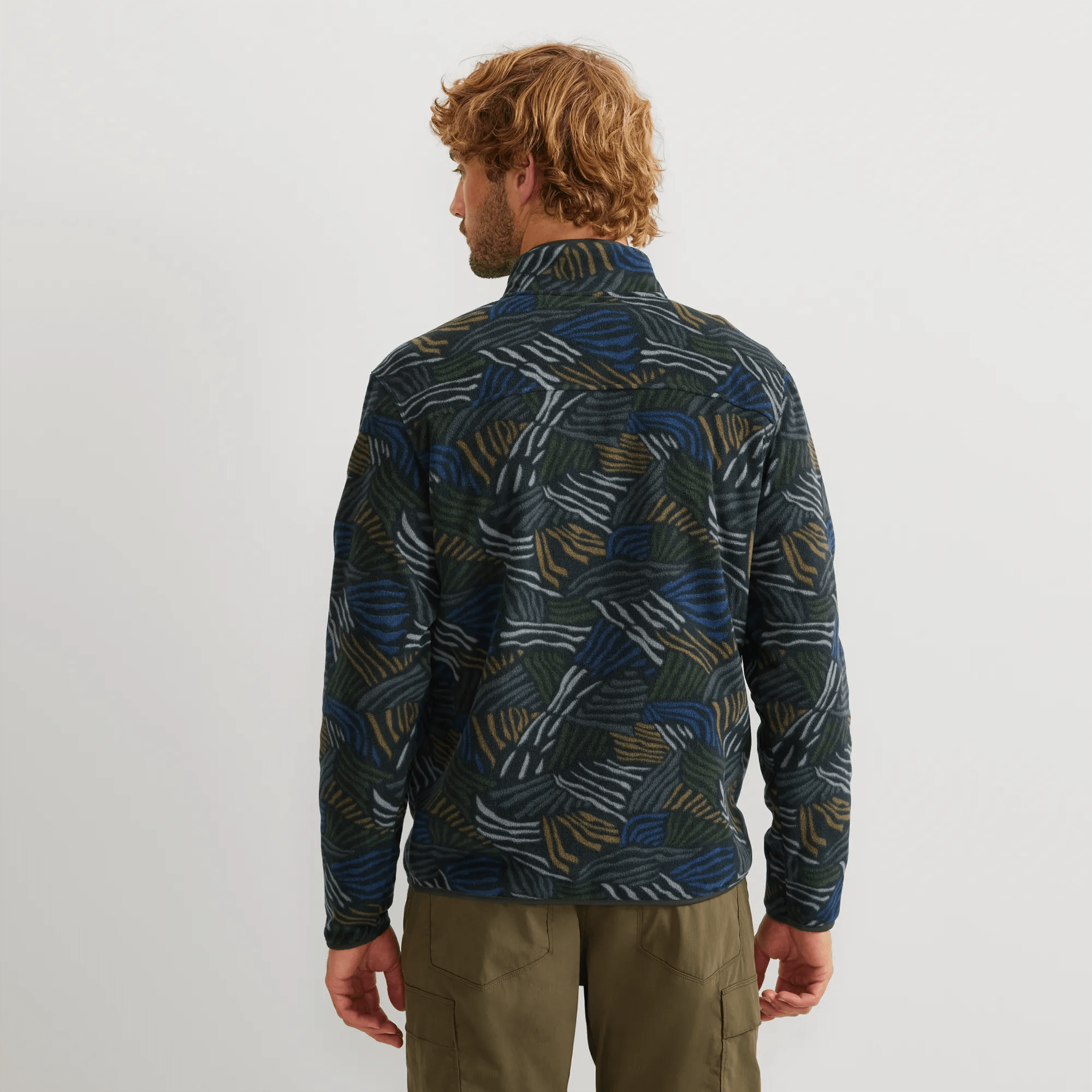 Men's Chutes Fleece Snap Mock Pullover - Image 2