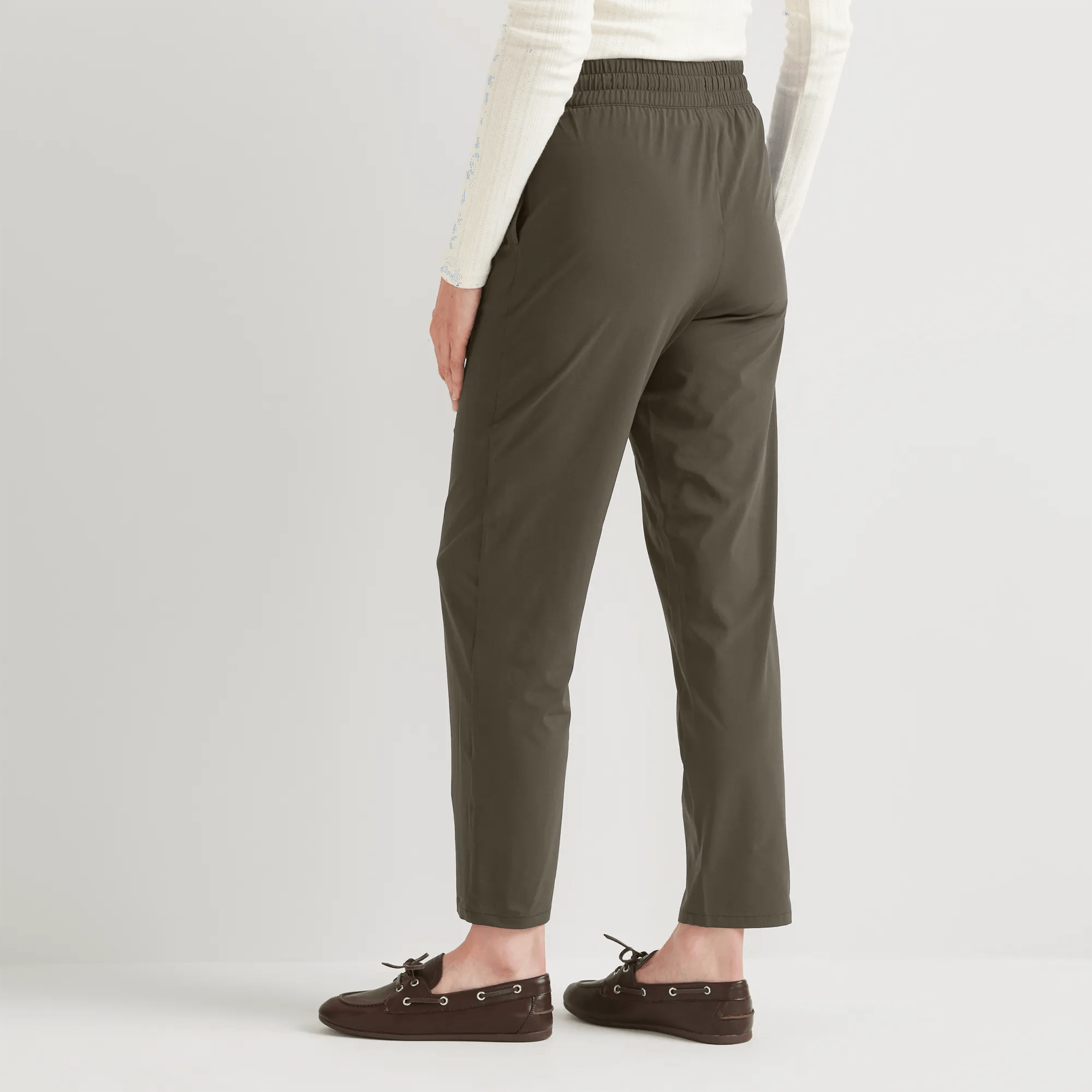 Women's Departure Stretch Tie-Front Ankle Pants - Image 2