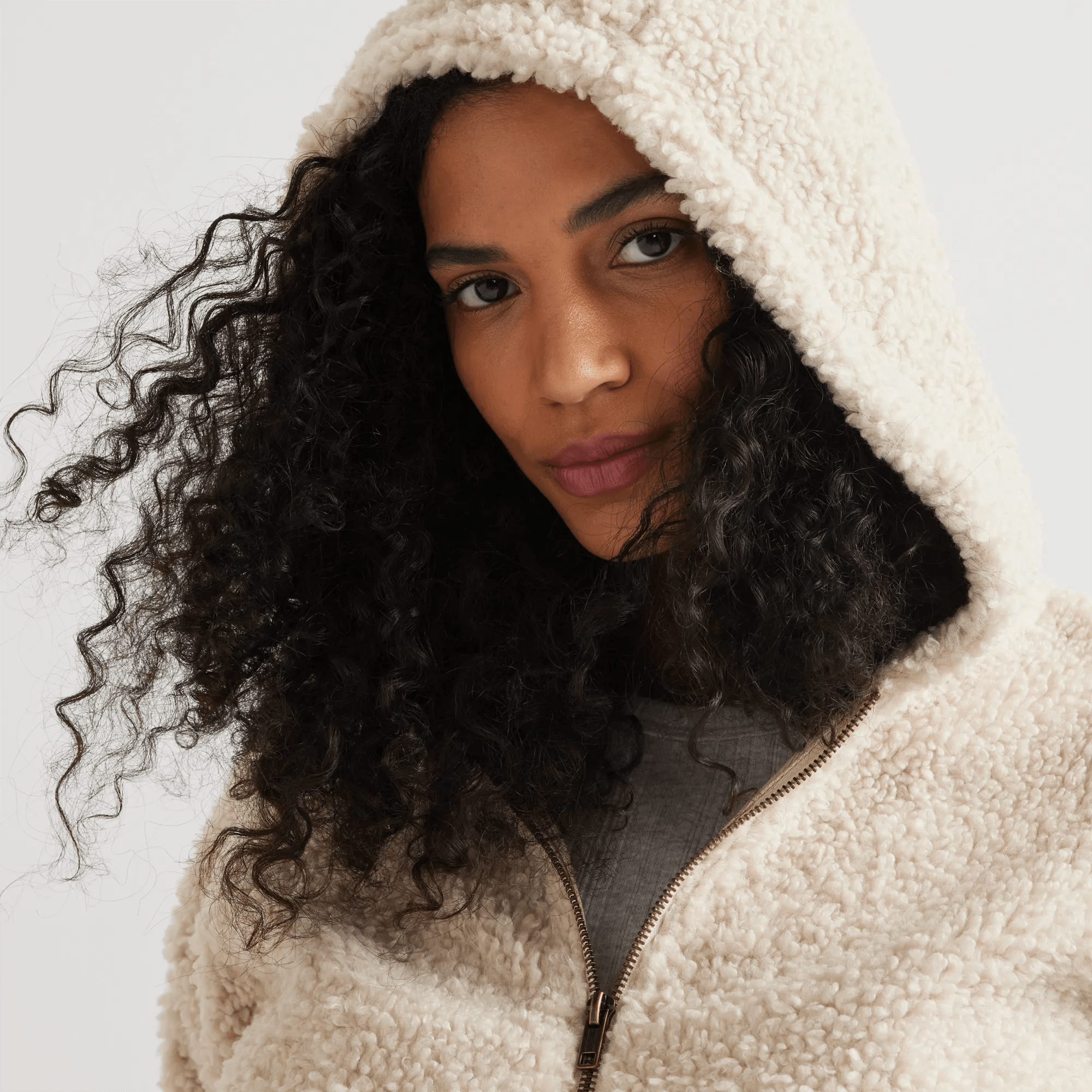 Women's Snowdrift Teddy Fleece Full-Zip Hooded Jacket - Image 3