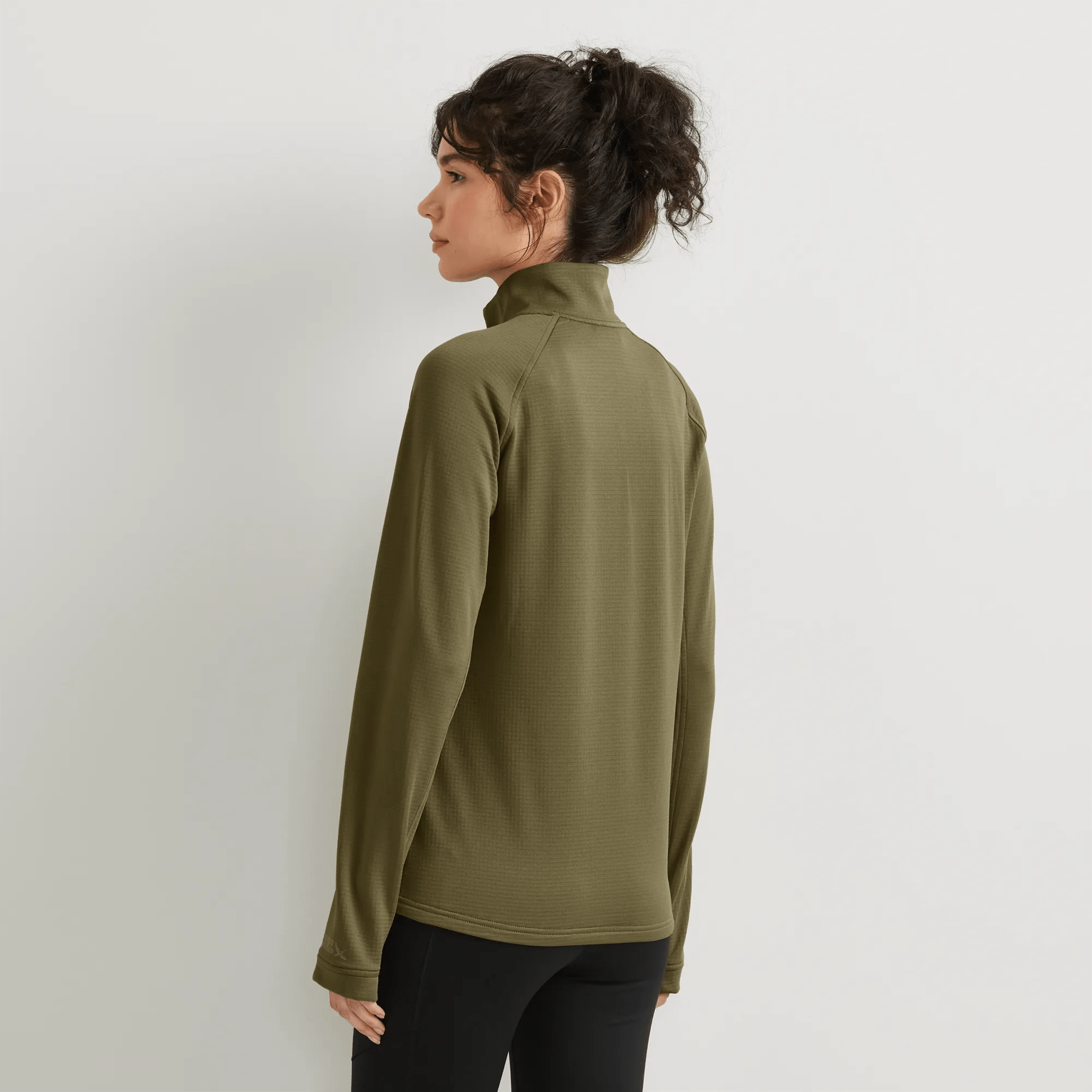 Women's High Route Grid Fleece-Lined 1/4-Zip Pullover - Image 2