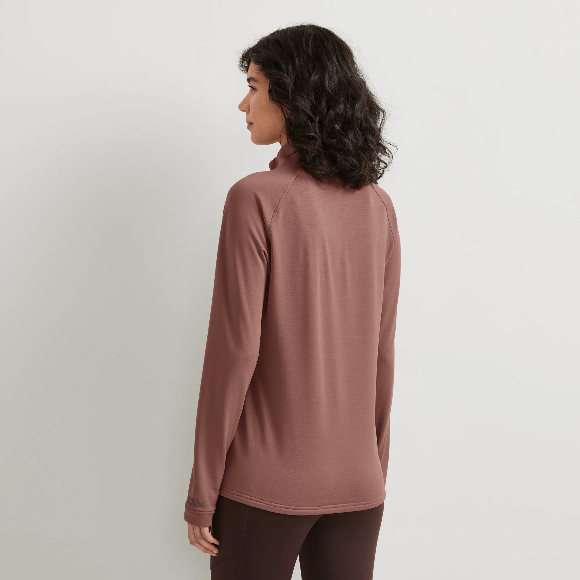Women's High Route Grid Fleece-Lined 1/4-Zip Pullover - Image 2