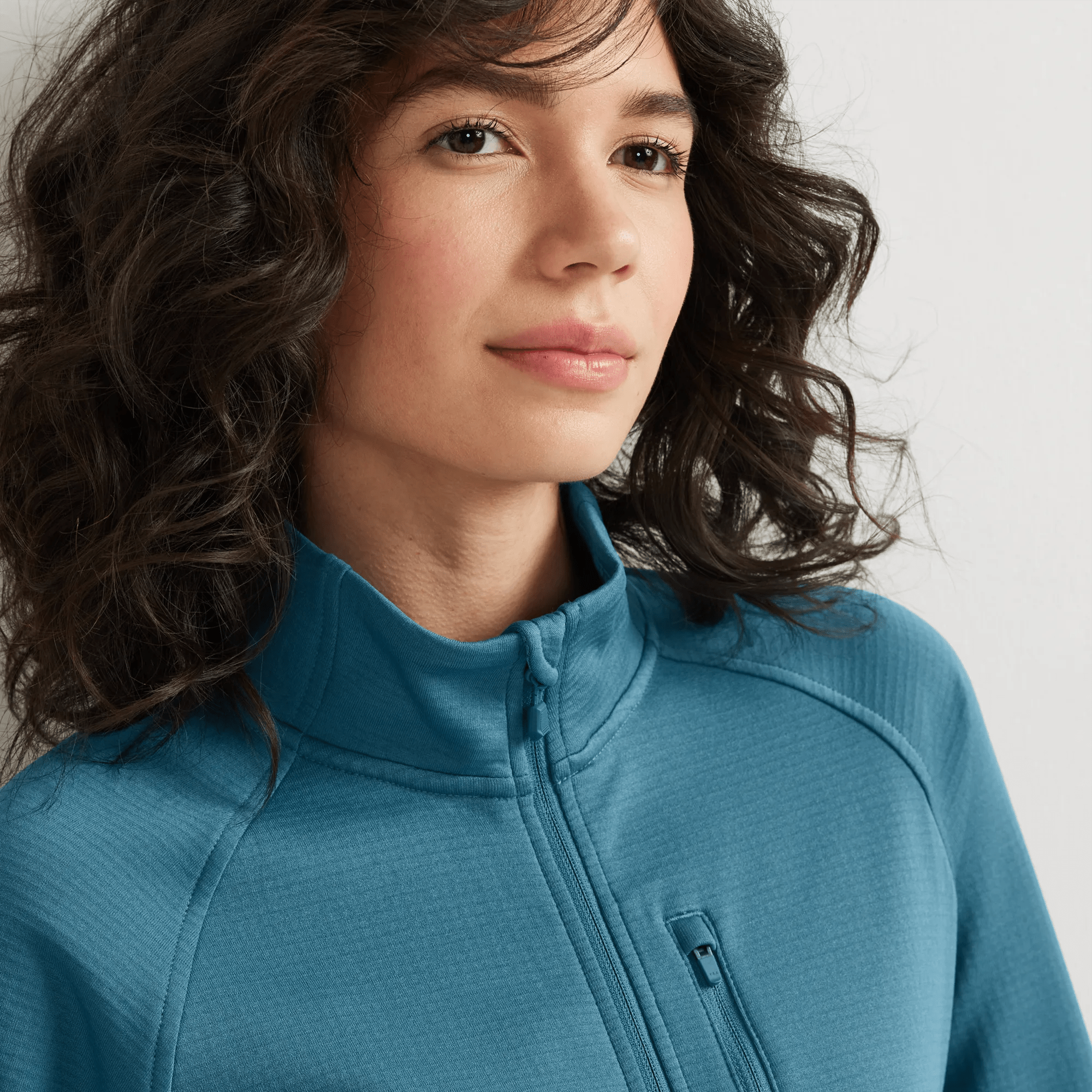 Women's High Route Grid Fleece-Lined 1/4-Zip Pullover - Image 3