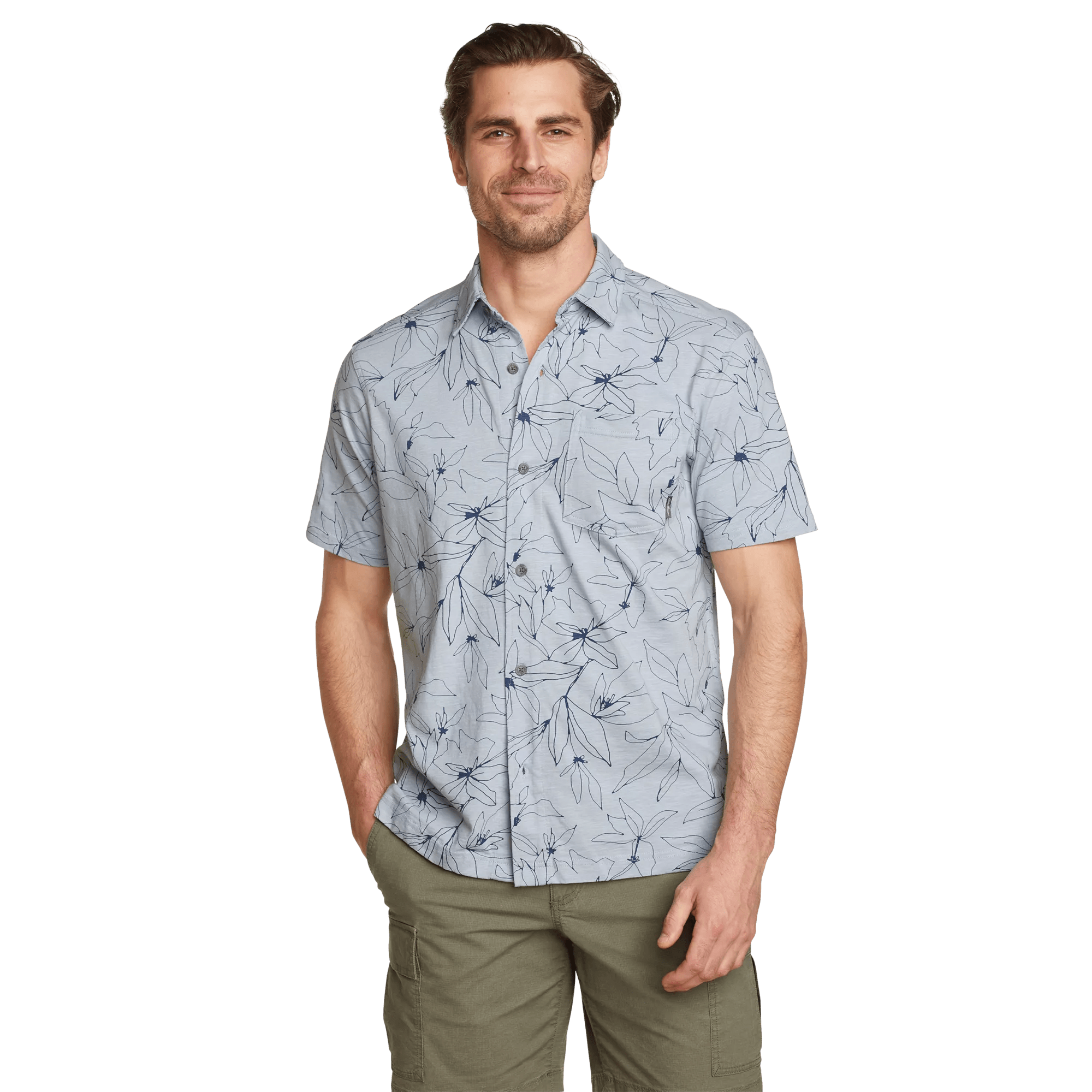 Men's Baja Knit Button-Up Shirt - Image 3