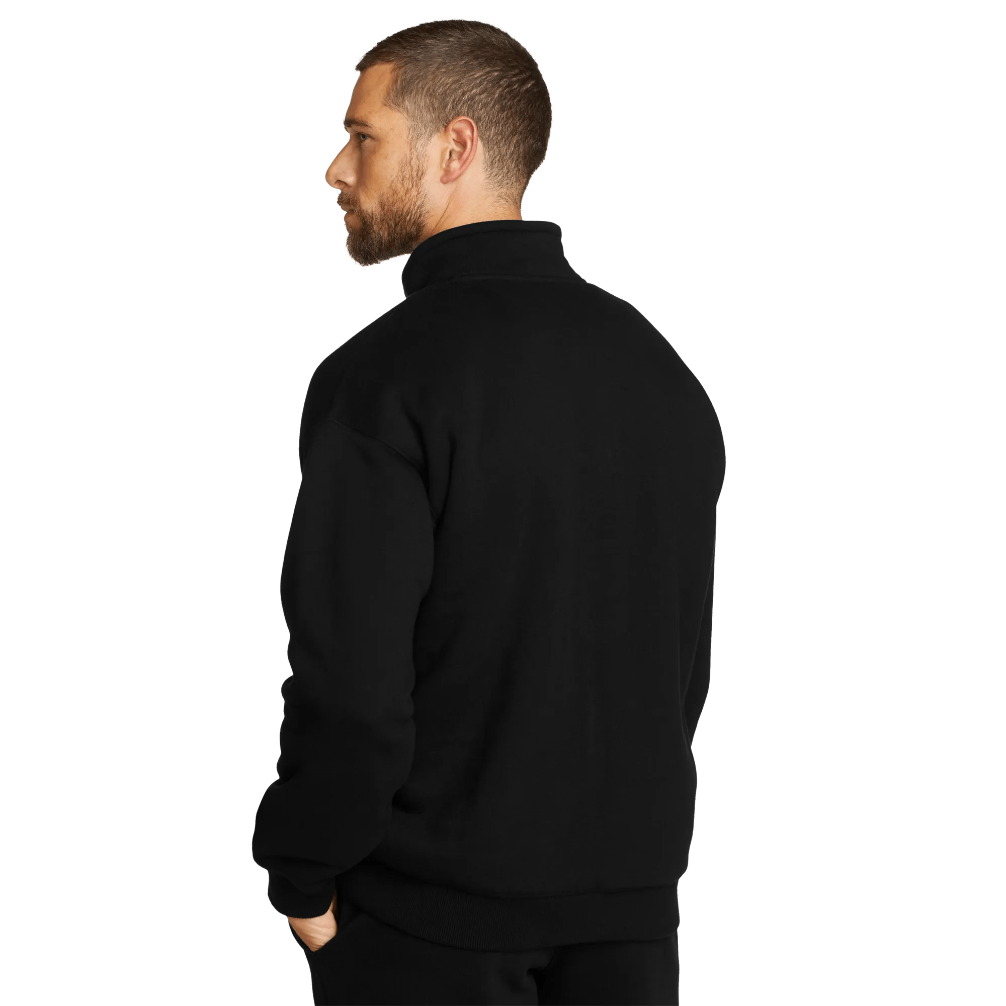 Men's Eddie Bauer Signature Fleece Faux Shearling-Lined 1/4-Zip - Image 2
