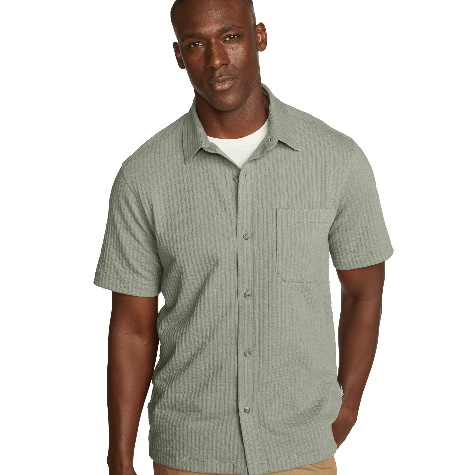Men's Alderpine Short-Sleeve Seersucker Shirt - Image 3