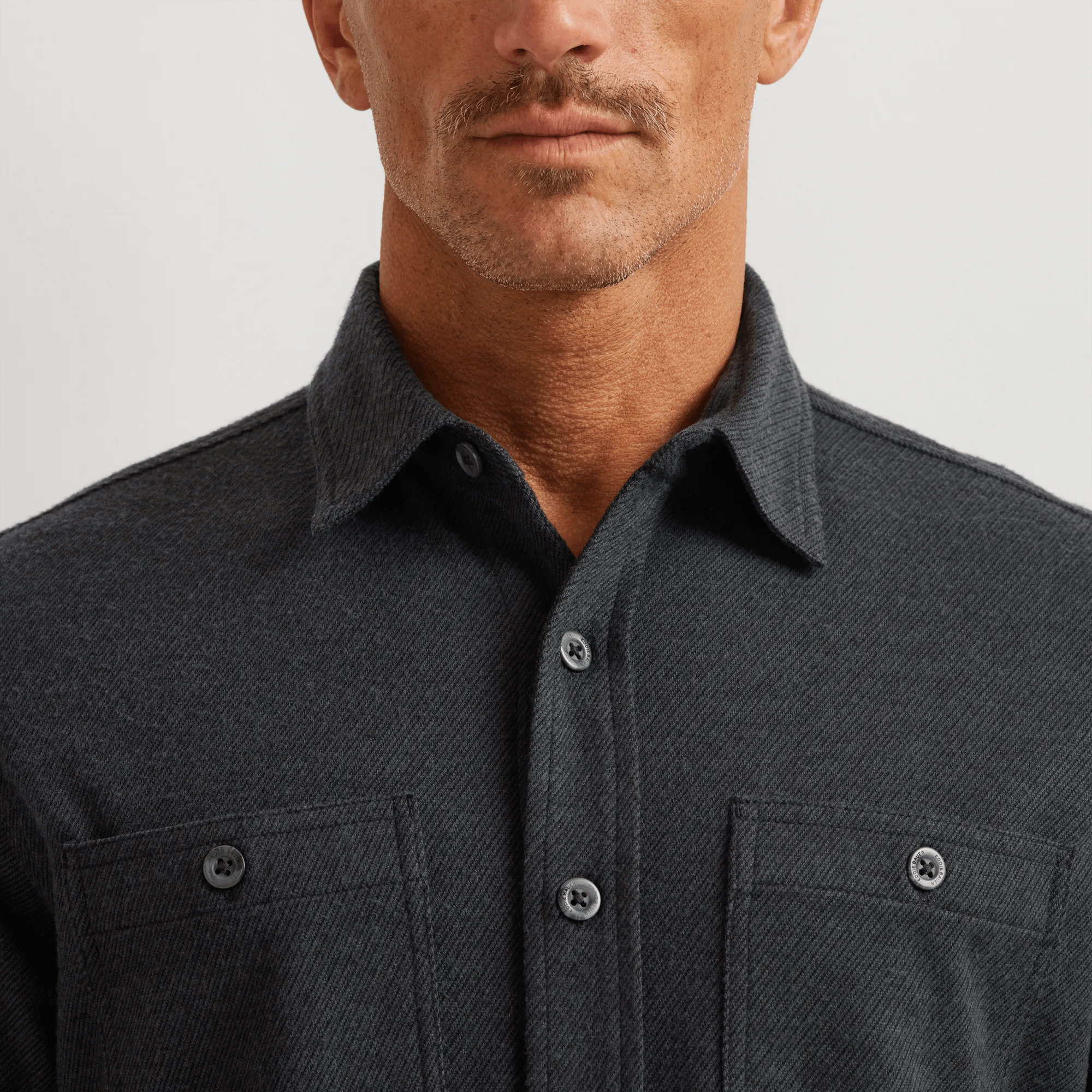 Men's Soft Knit Button Down Shirt - Image 3