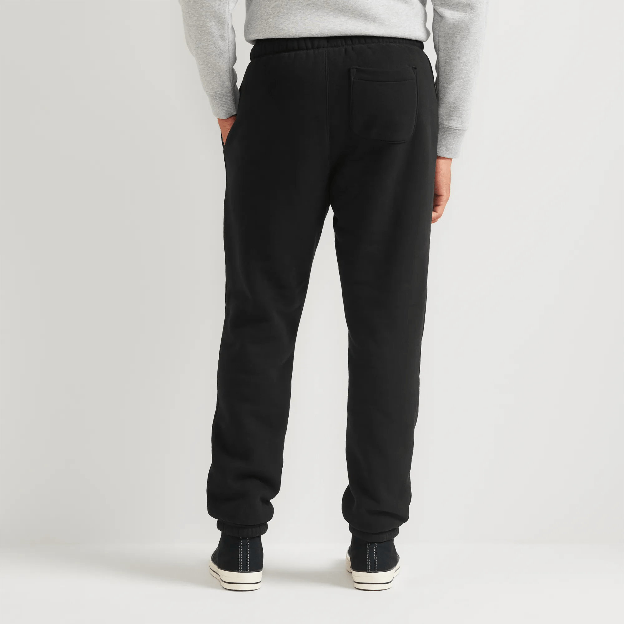 Men's Vintage Soft Faux Shearling-Lined Jogger Sweatpants - Image 2
