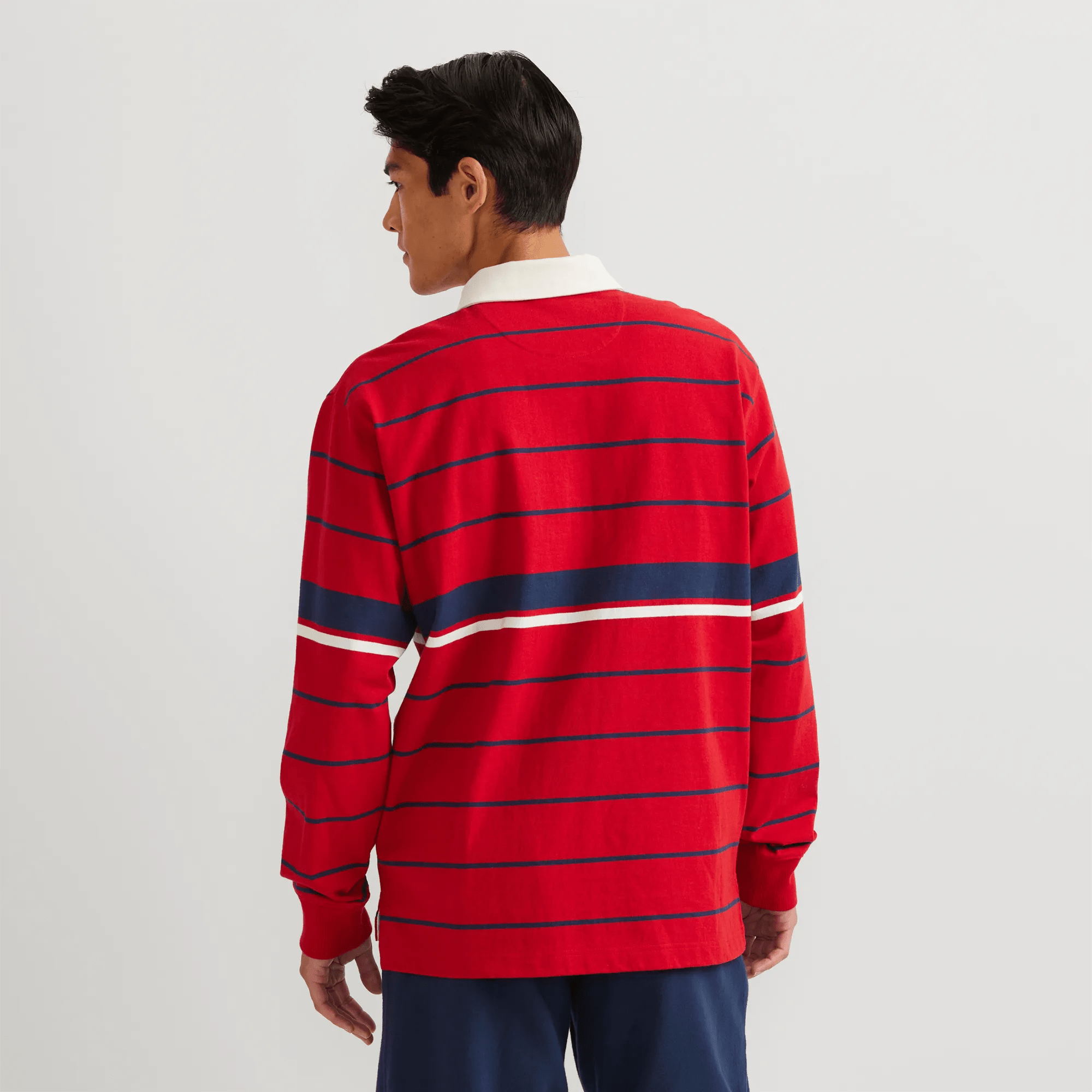 Men's Striped Rugby Shirt - Image 2