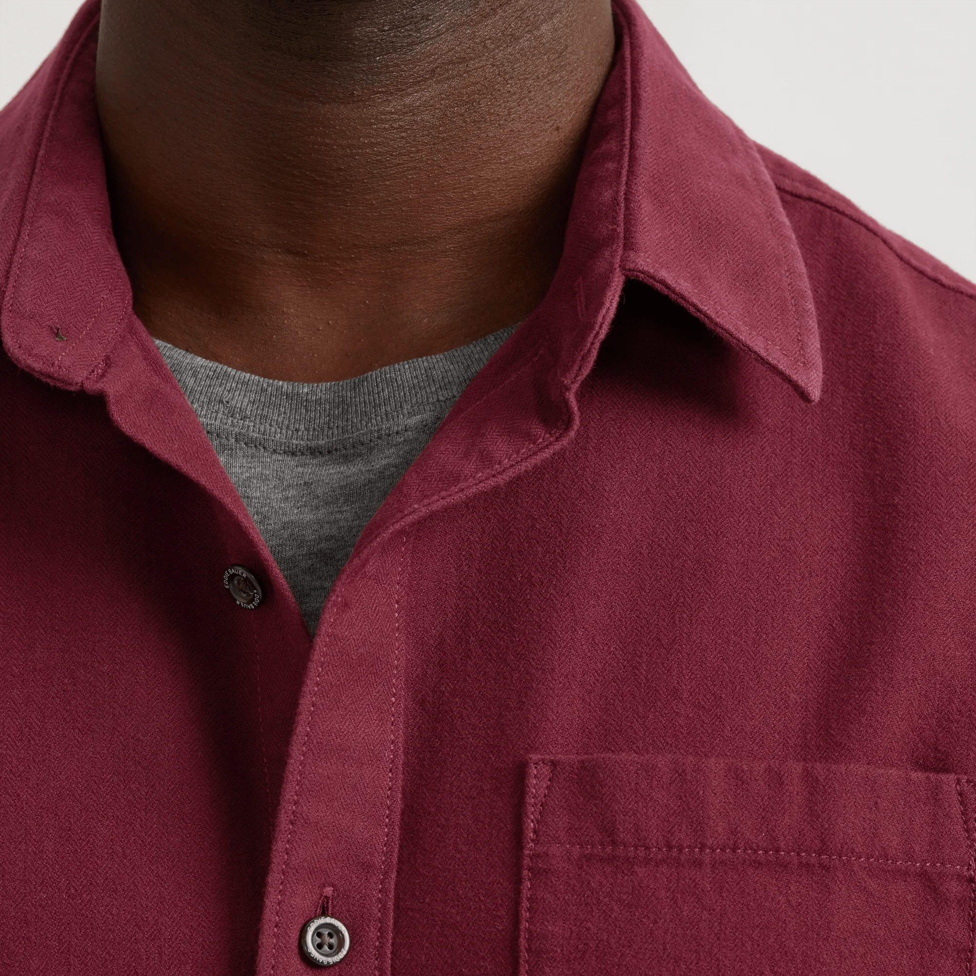 Men's Eddie's Favorite Flannel Classic Fit Shirt - Solid - Image 3