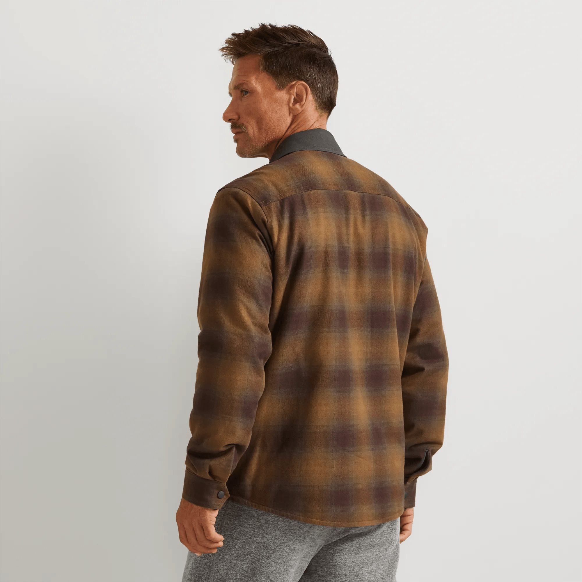 Men's Eddie's Favorite Faux Shearling-Lined Flannel Shirt Jacket - Image 2