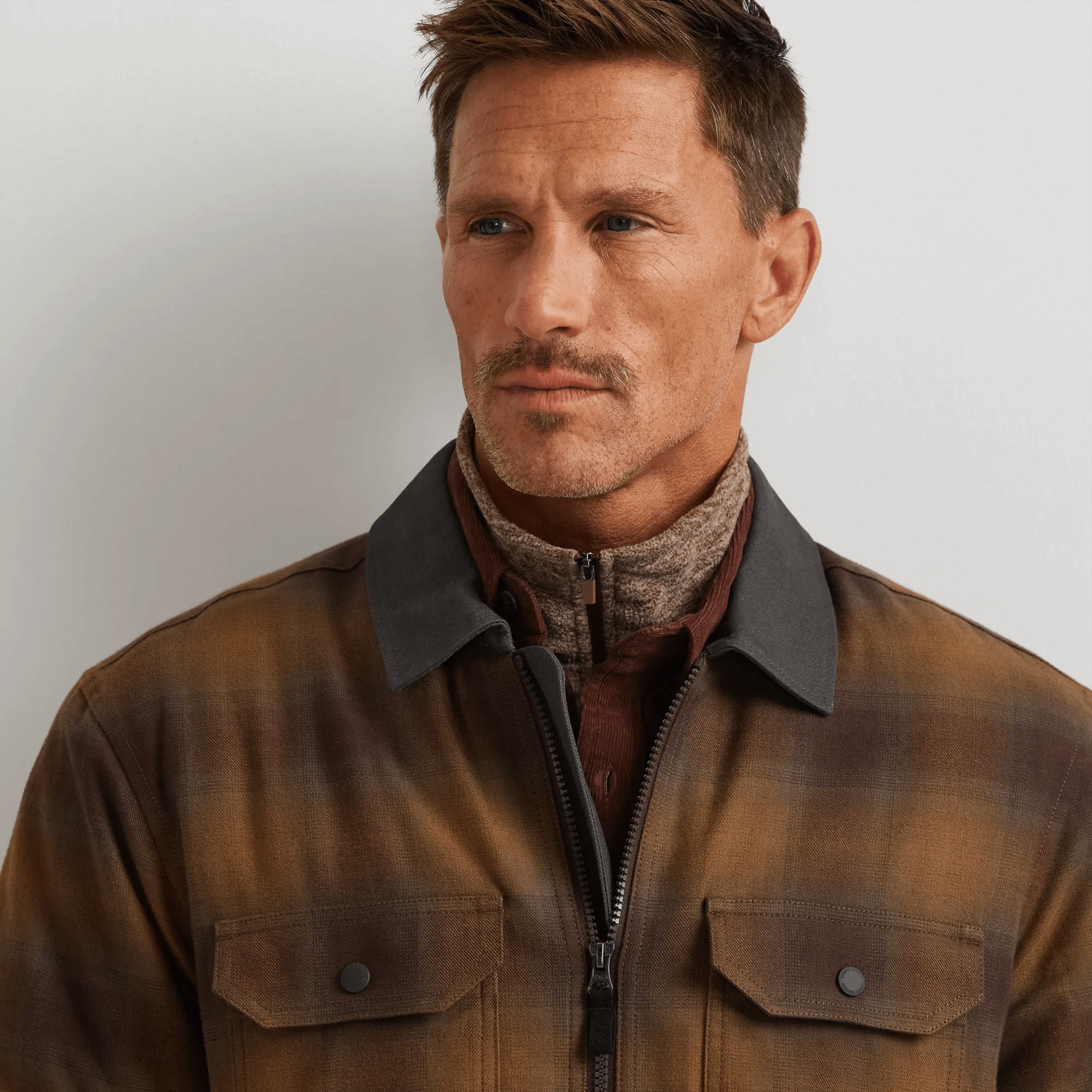 Men's Eddie's Favorite Faux Shearling-Lined Flannel Shirt Jacket - Image 3