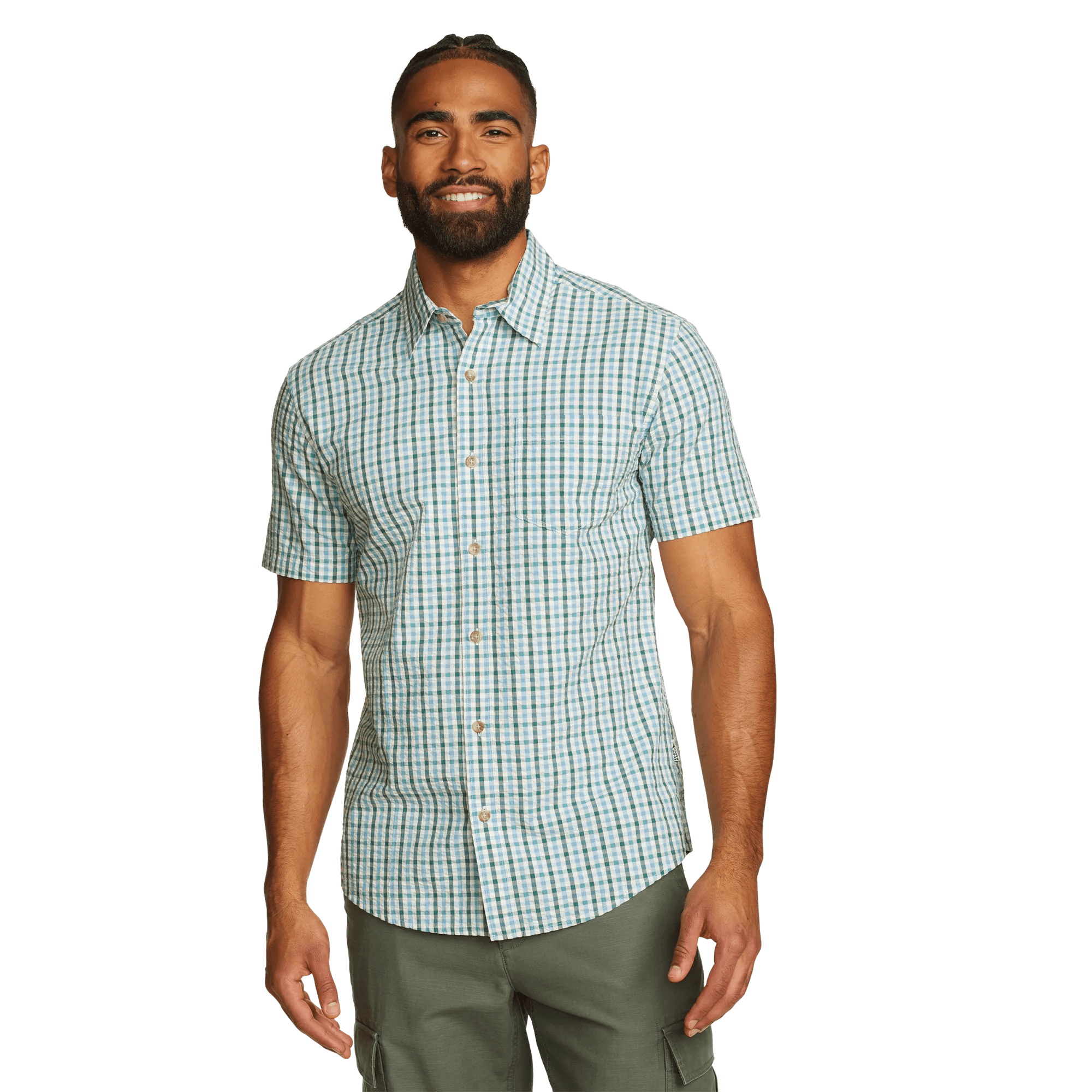 Men's Camano Seersucker Shirt - Image 3