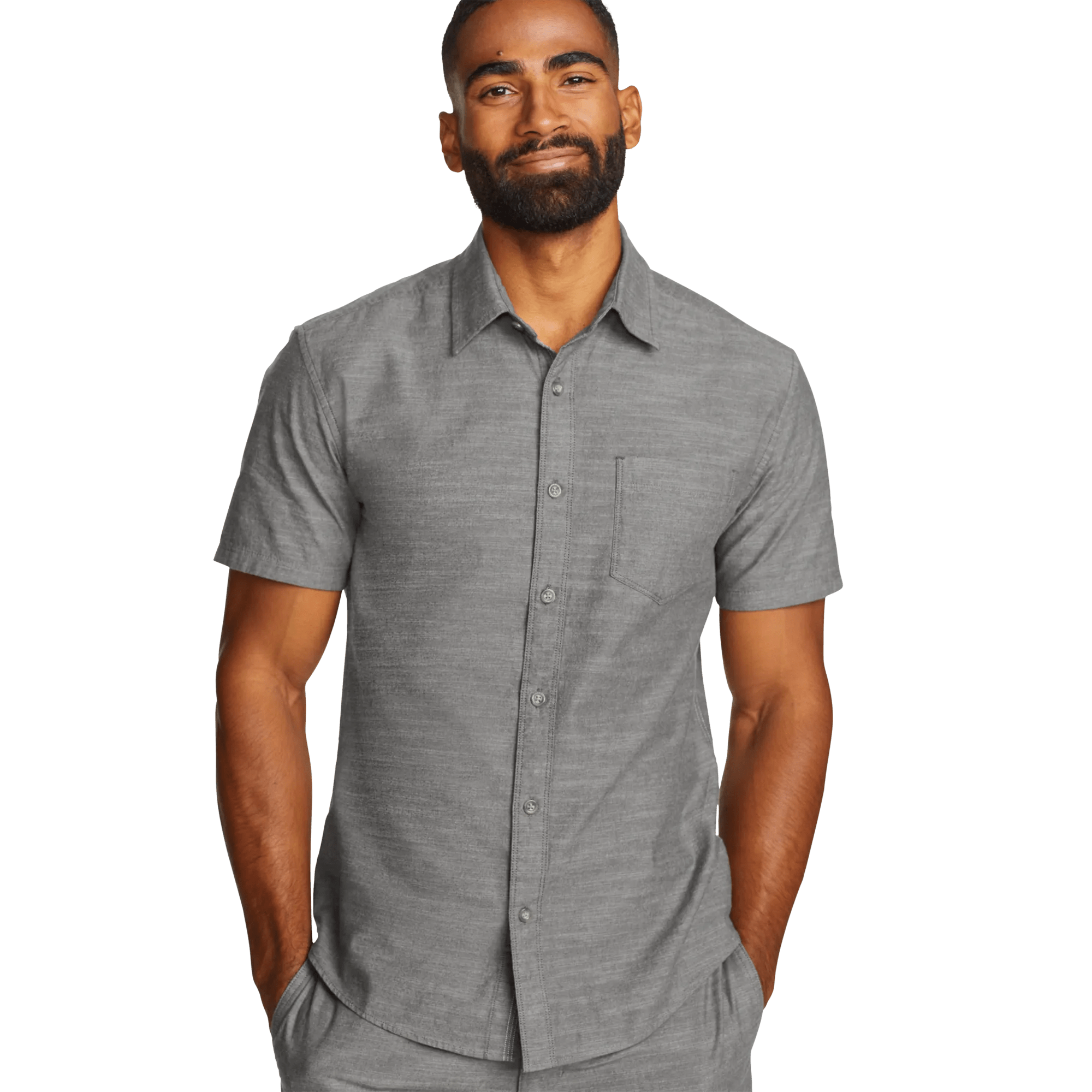 Men's Short-Sleeve Camano Shirt - Solid - Image 3
