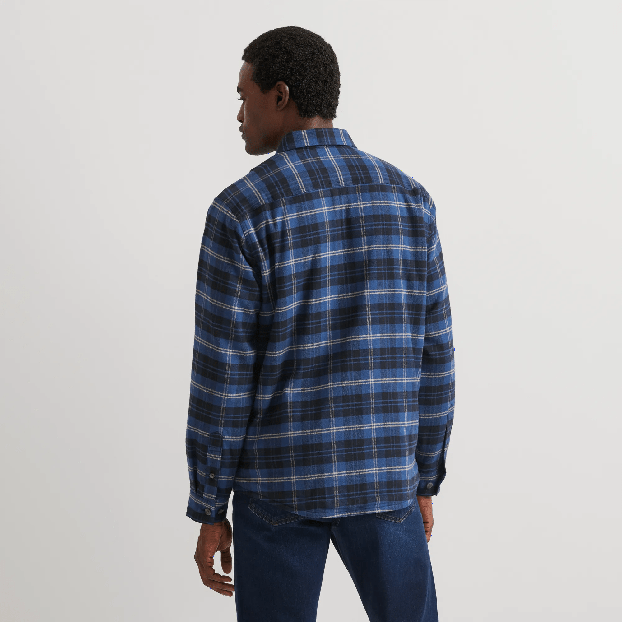 Men's Eddie's Field Fleece-Lined Flannel Shirt Jacket - Image 2