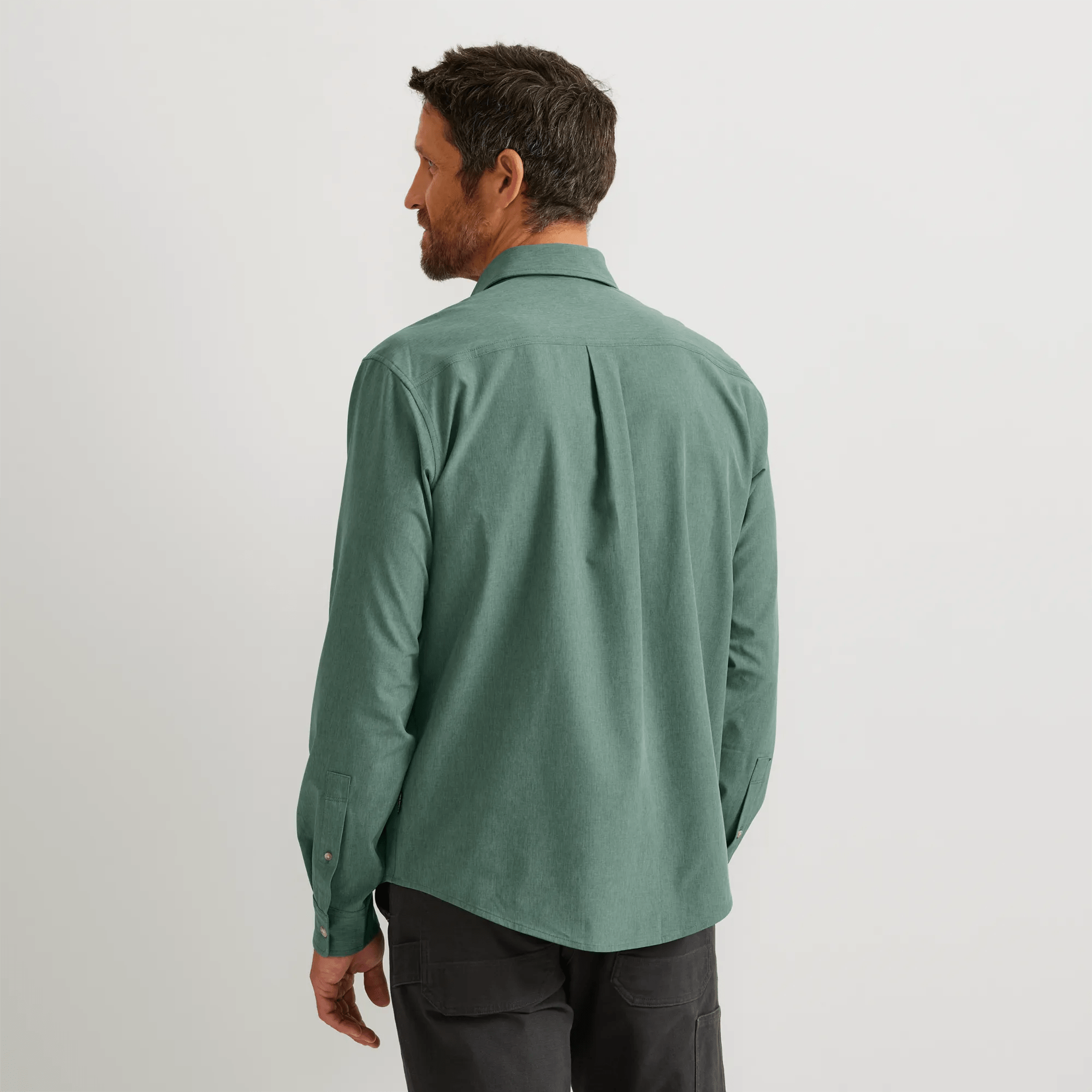 Men's Line Up Tech Chambray Shirt - Image 2