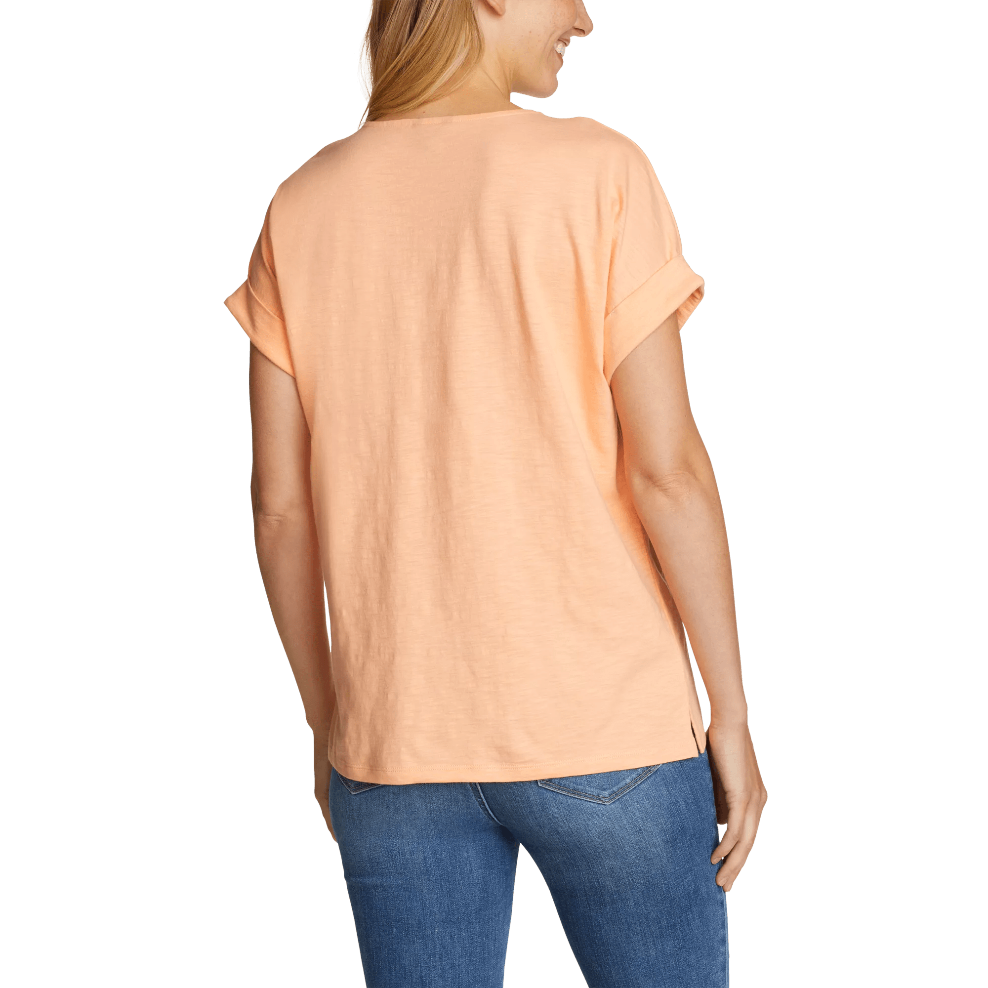 Women's Daisy Slub V-Neck T-Shirt - Image 2