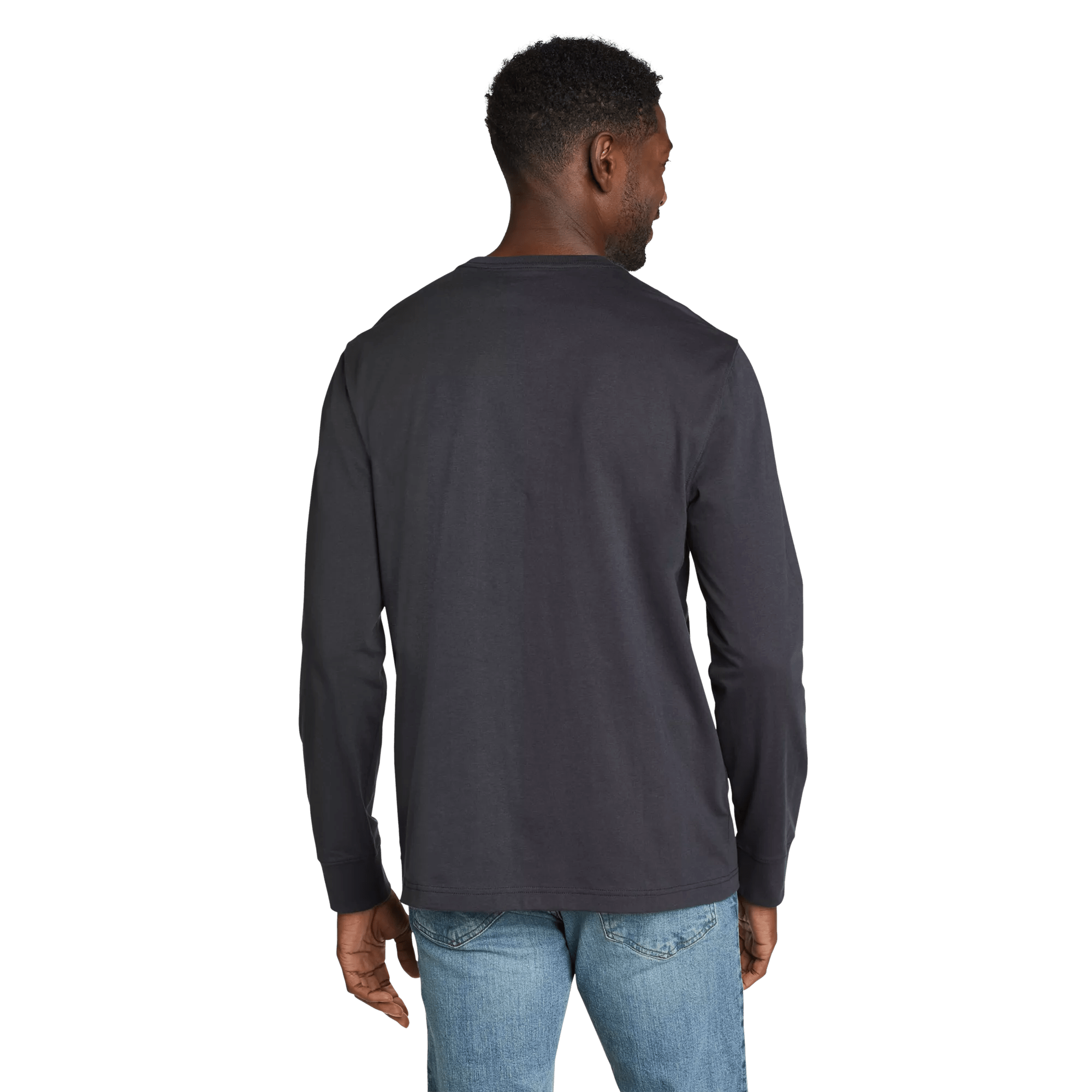 Men's Legend Wash Classic Long-Sleeve 100% Cotton T-Shirt - Image 2