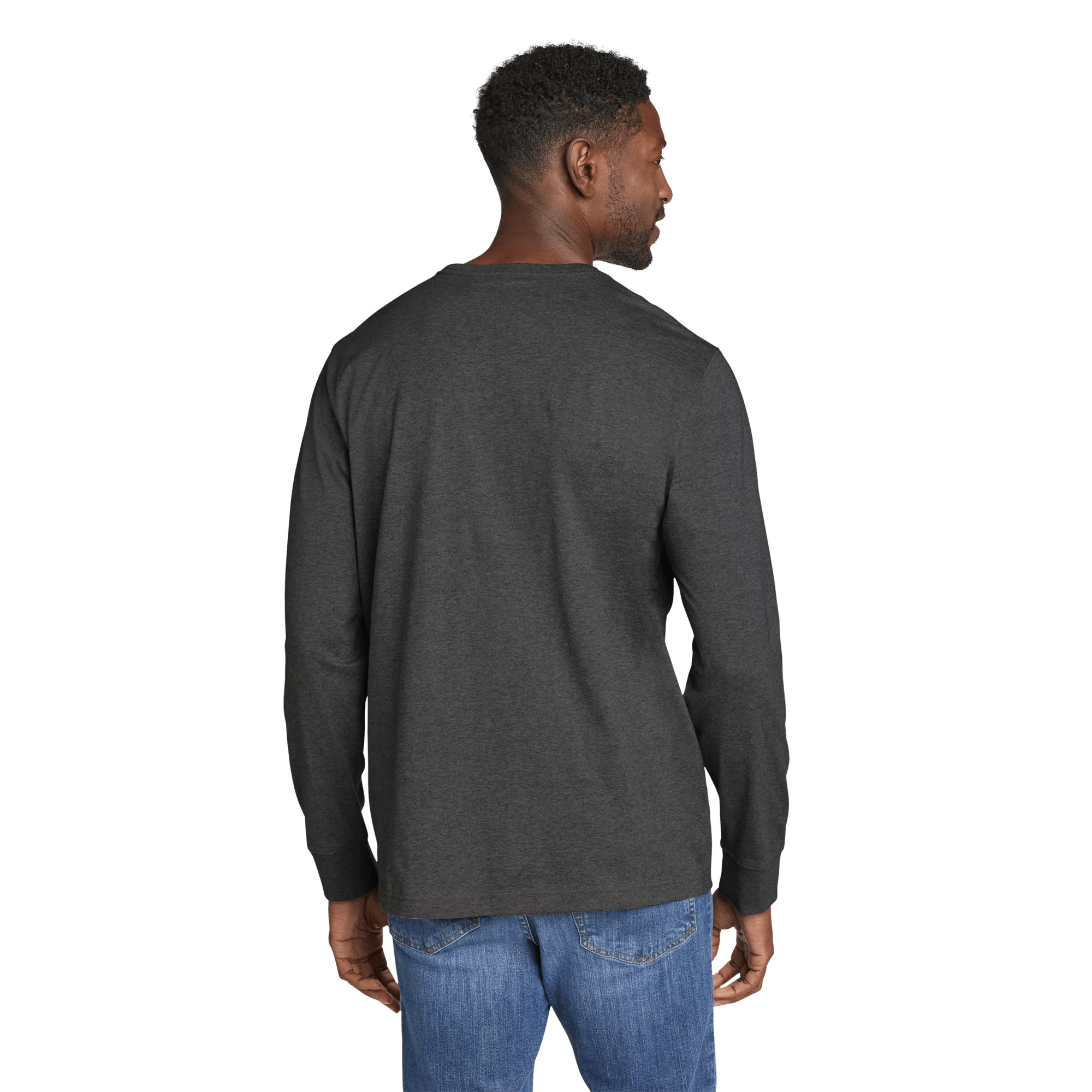 Men's Legend Wash Classic Long-Sleeve 100% Cotton T-Shirt - Image 2