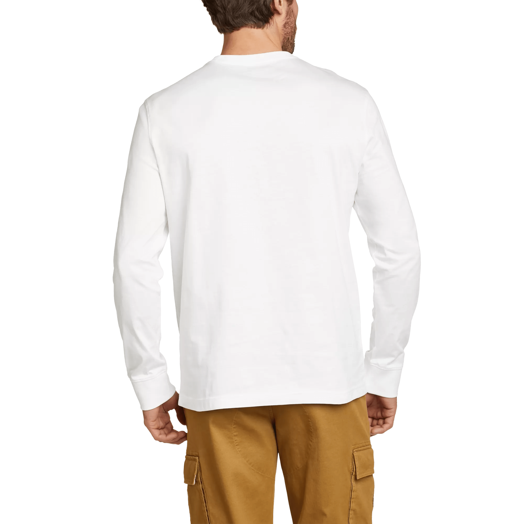 Men's Legend Wash Classic Long-Sleeve 100% Cotton T-Shirt - Image 2