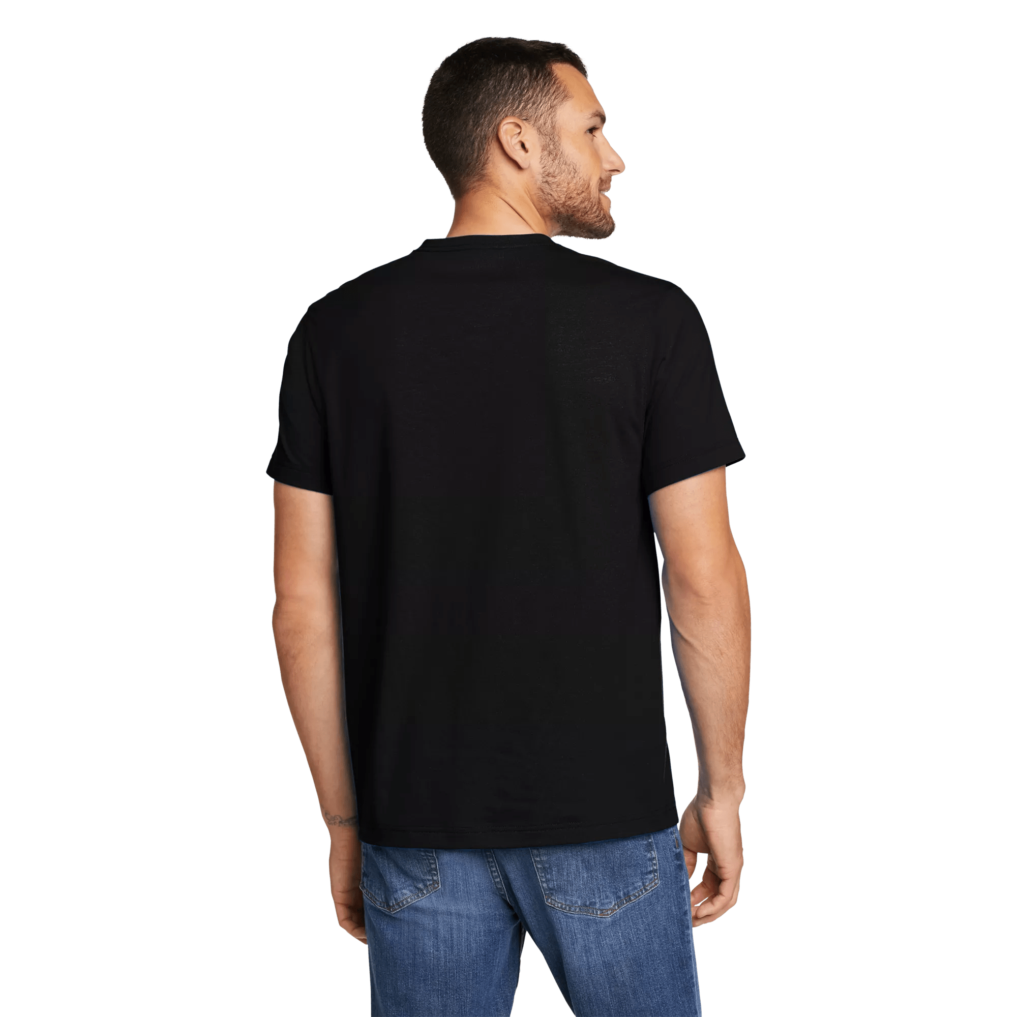 Men's Legend Wash Classic Short-Sleeve 100% Cotton V-Neck T-Shirt - Image 2