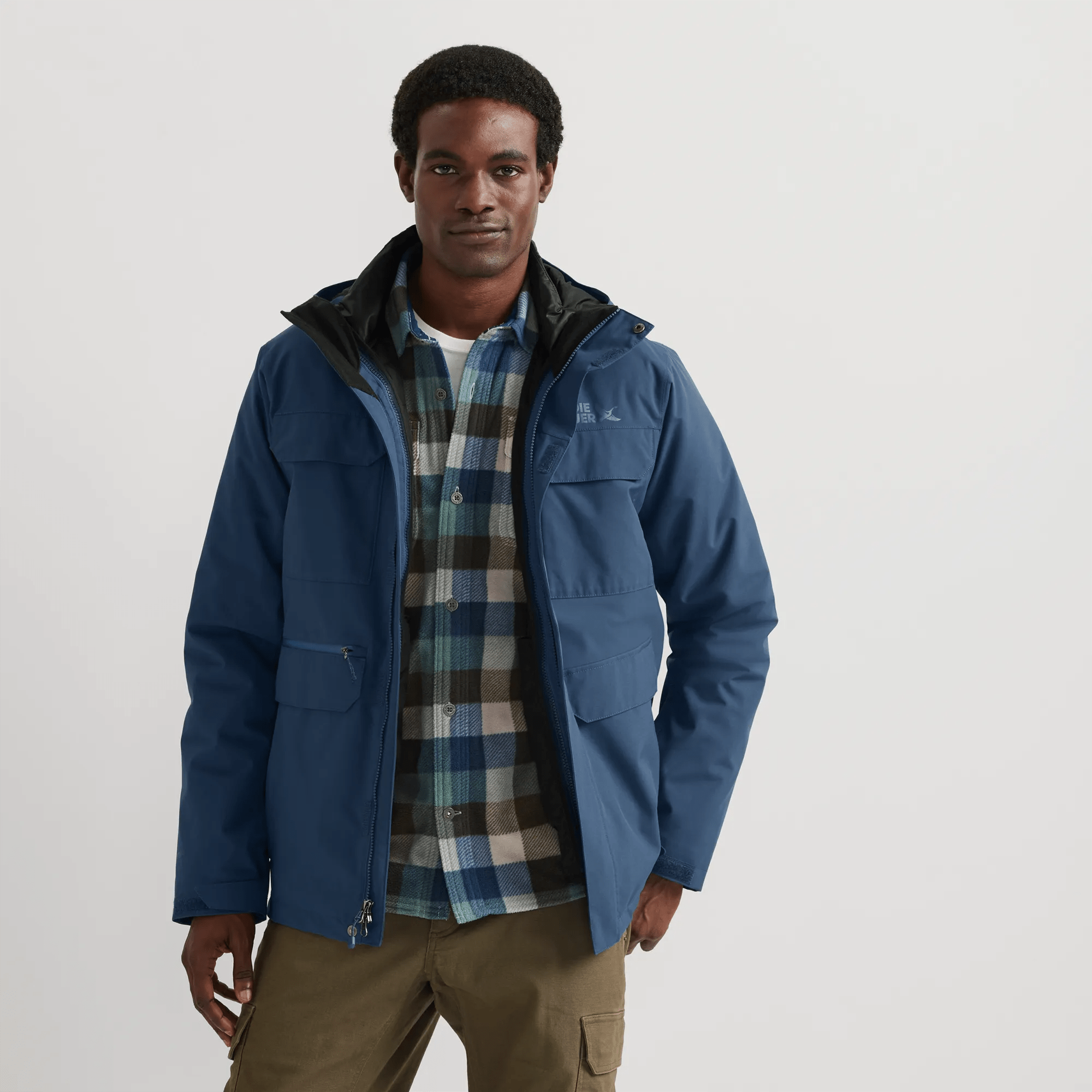 Men's Funkski 3-In-1 Insulated Waterproof Hooded Ski Jacket - Image 5