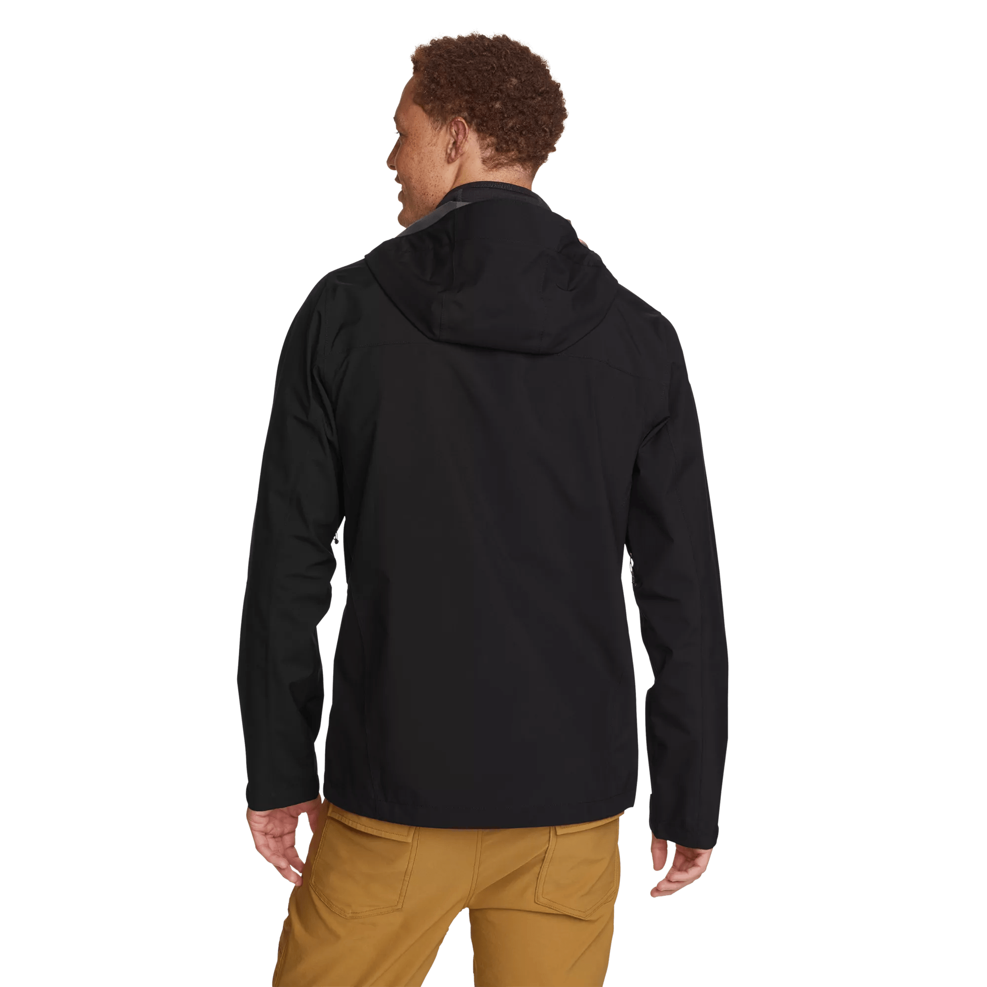 Men's Cloud Cap Waterproof Stretch Hooded Rain Jacket - Image 2