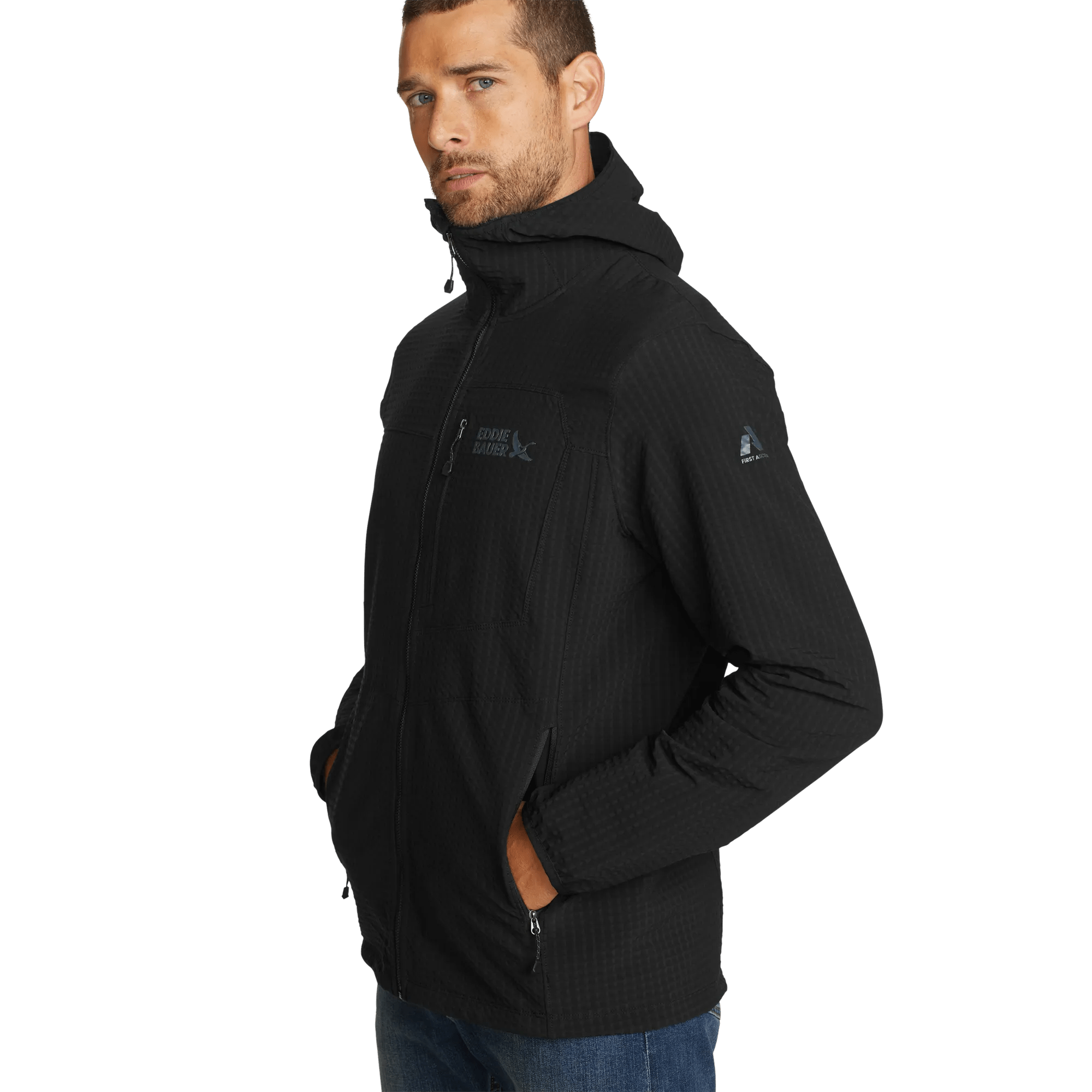 Men's Sandstone Grid Hoodie - Image 3