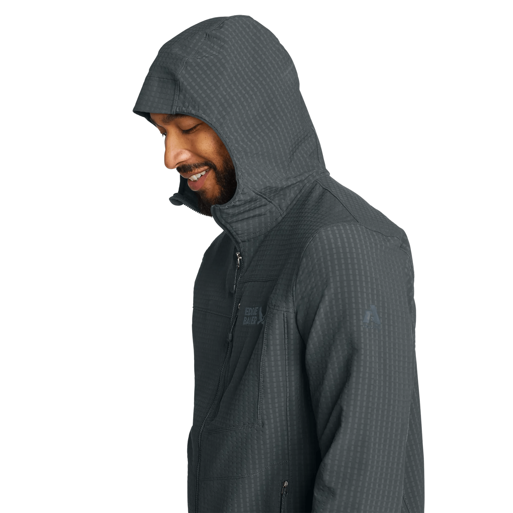 Men's Sandstone Grid Hoodie - Image 4