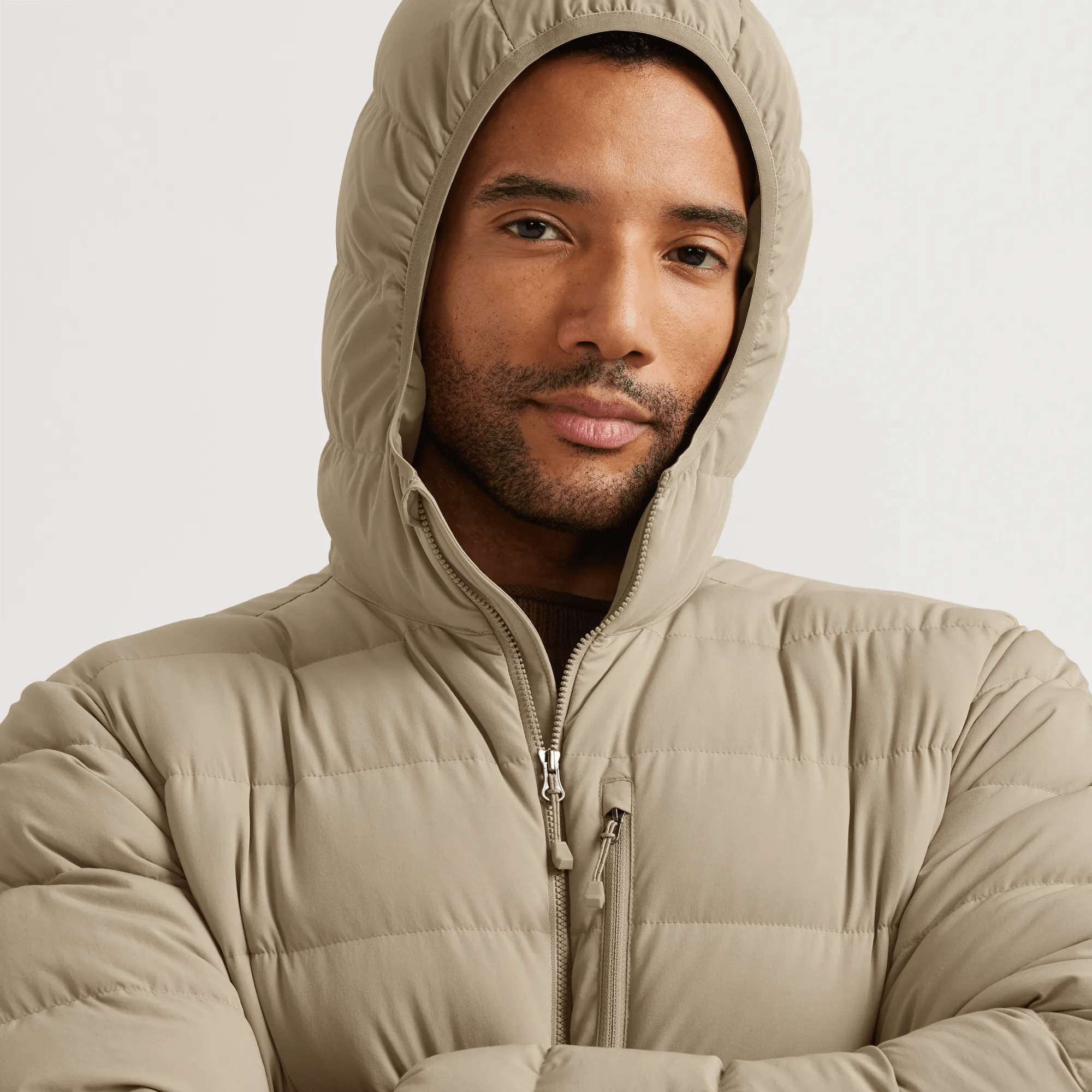 Men's EB Stretch Down Hooded Jacket - Image 3