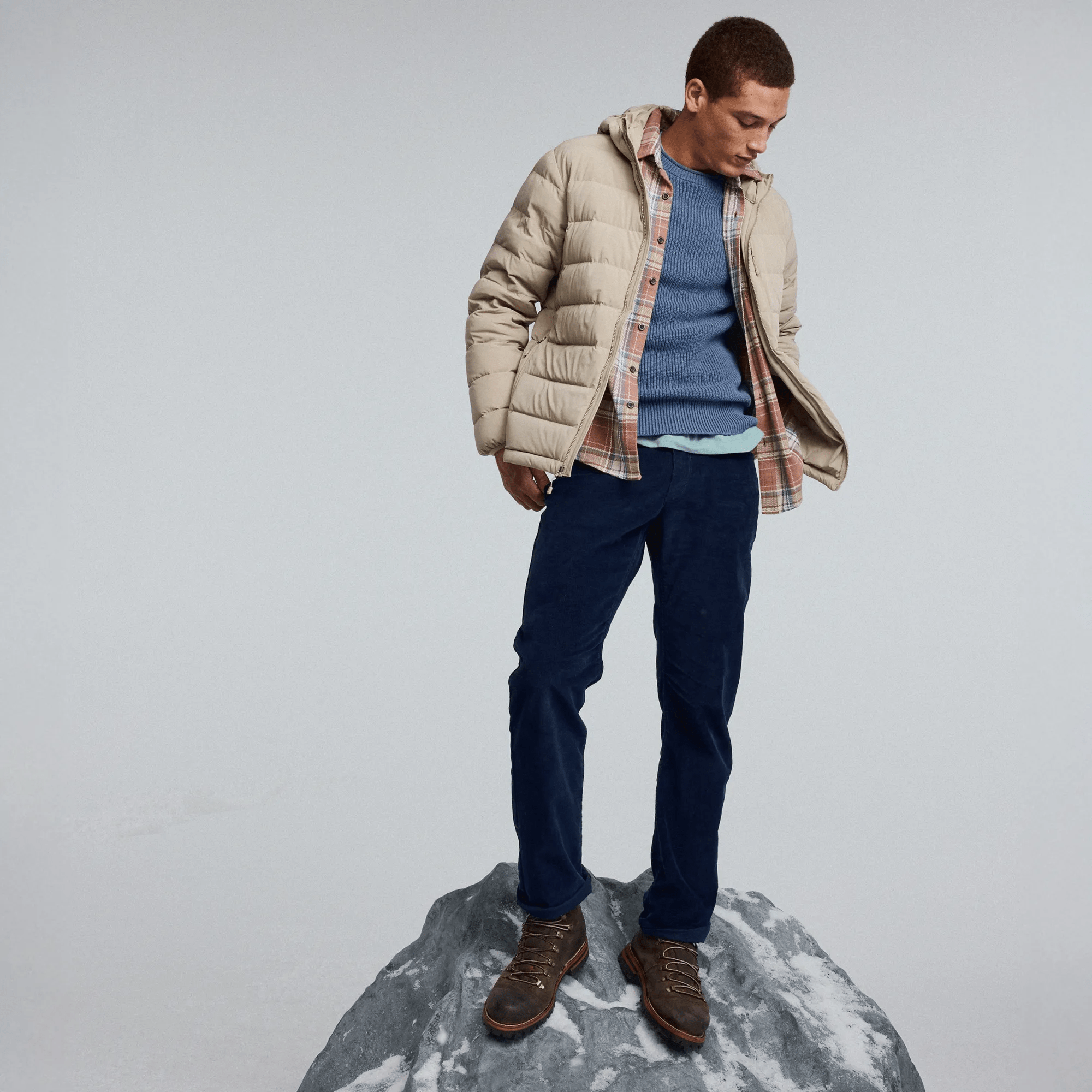 Men's EB Stretch Down Hooded Jacket - Image 4