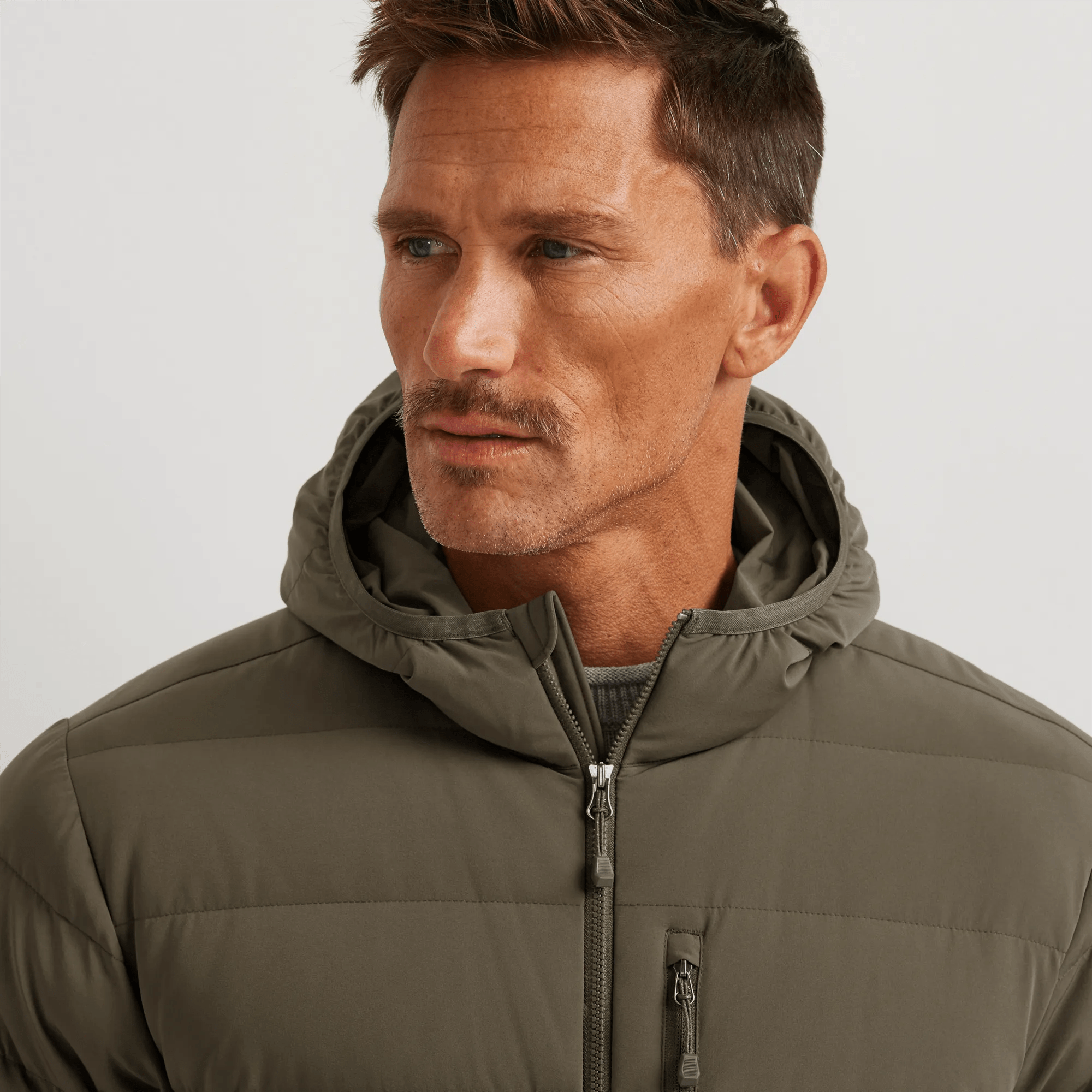 Men's EB Stretch Down Hooded Jacket - Image 3