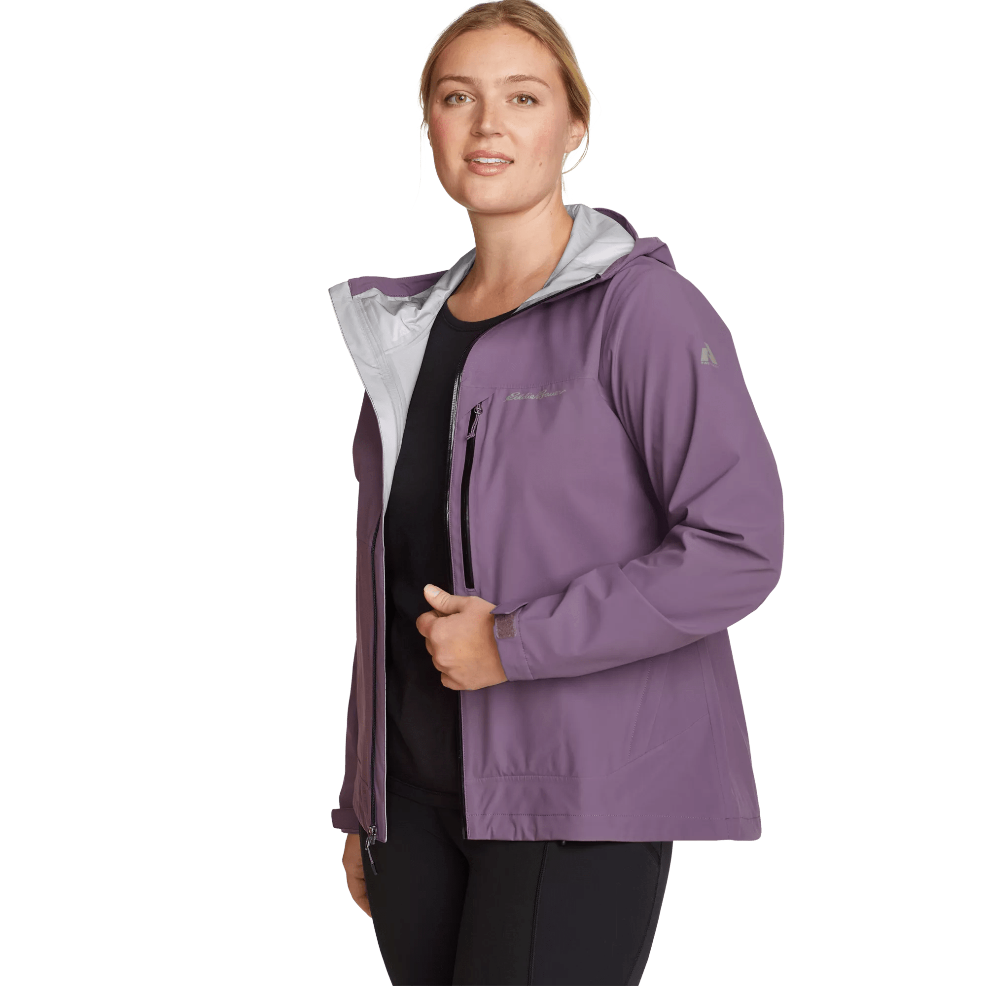 Women's Cloud Cap 3L Waterproof Stretch Hooded Rain Jacket - Image 4