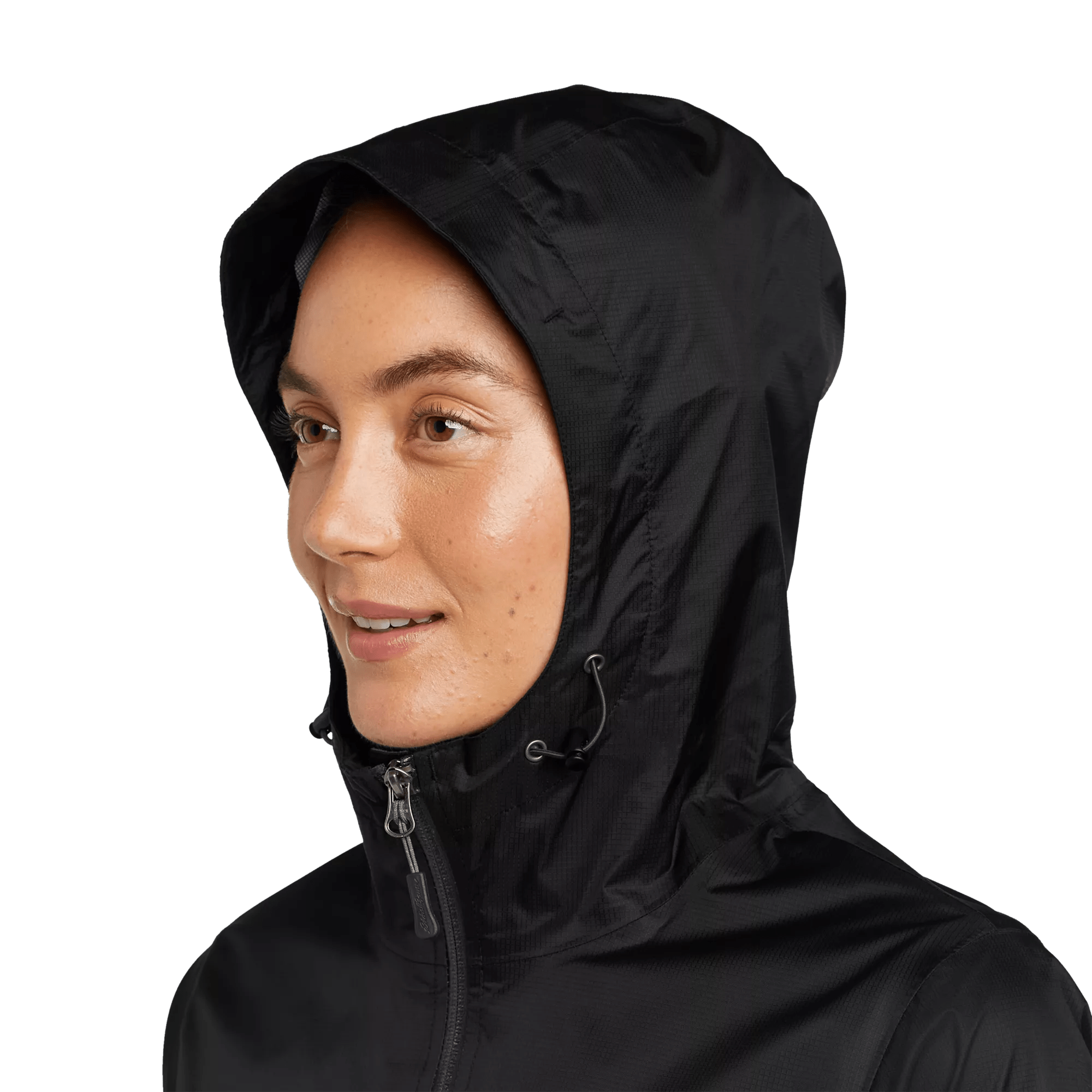Women's Cloud Cap Waterproof Packable Hooded Rain Jacket - Image 3