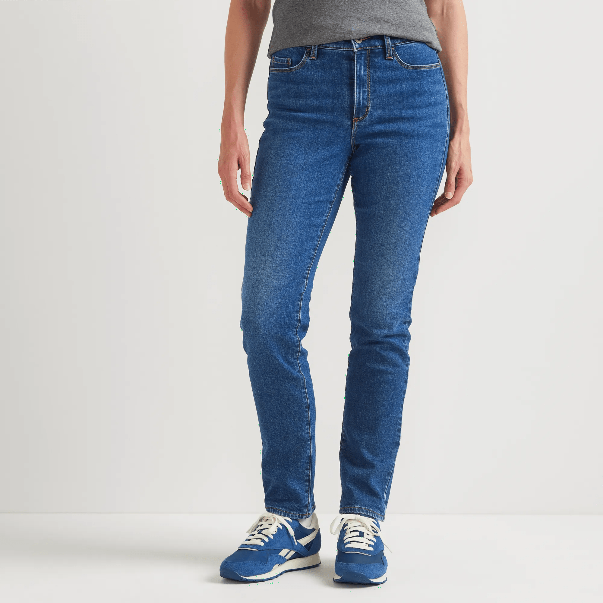 Women's Venture Stretch Fleece-Lined Slim Straight Leg Jeans