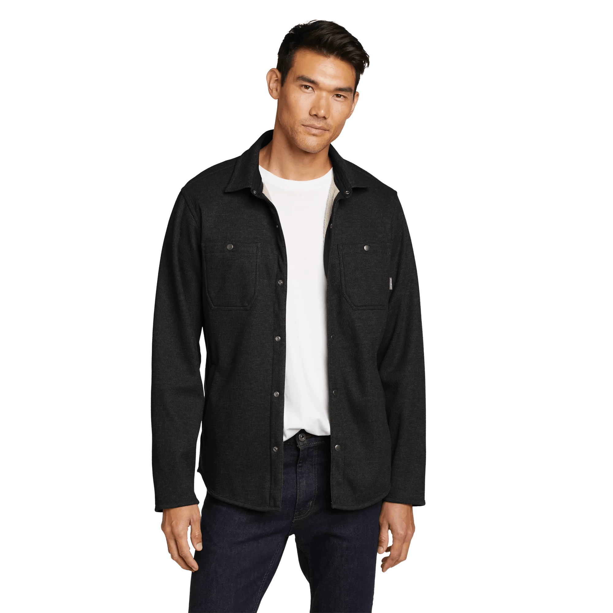 Men's Faux Shearling-Lined Thermal Shirt